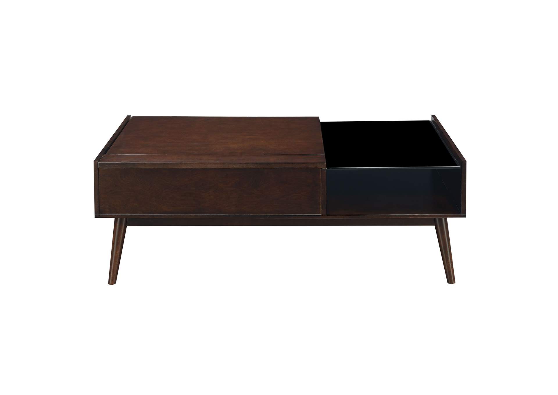 June 3 Piece Occasional Table Set In Espresso - Coffee Table Two End Tables