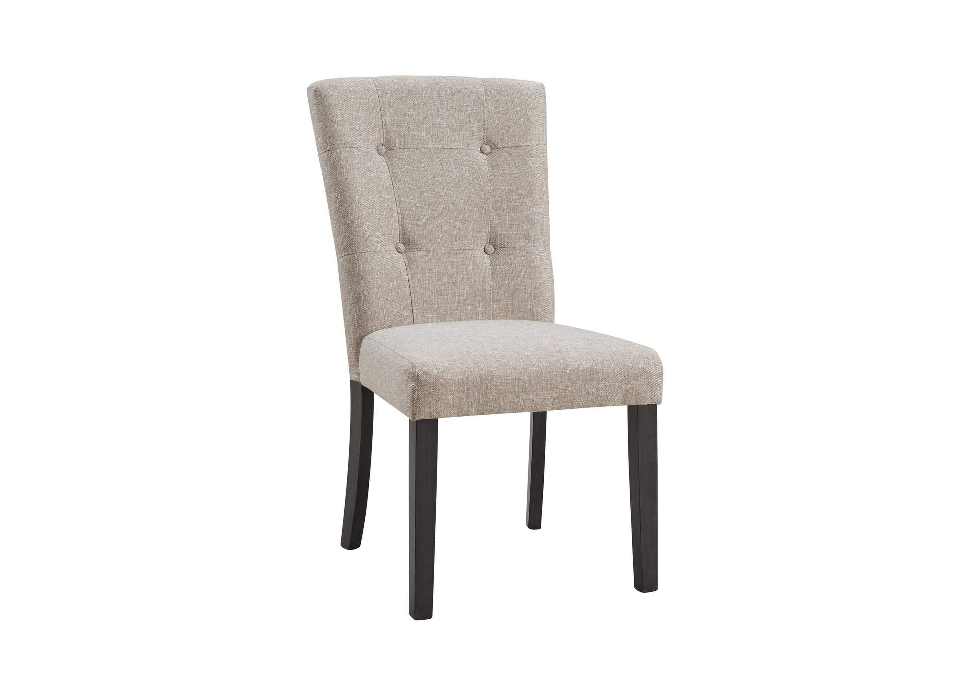 Lexi Tufted Fabric Side Chair In Beige 2 Per Pack image 4