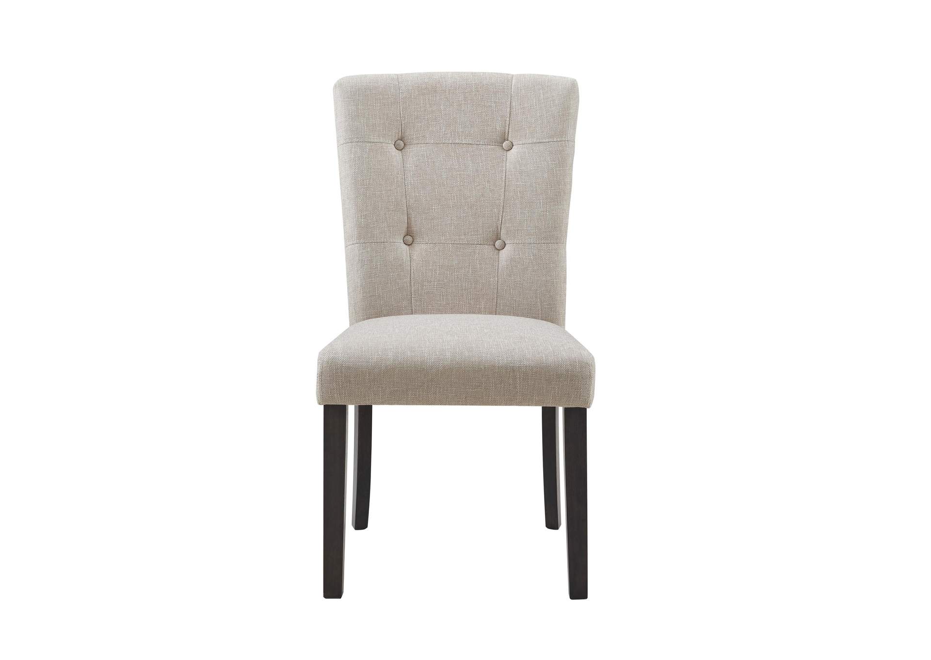 Lexi Tufted Fabric Side Chair In Beige 2 Per Pack image 5
