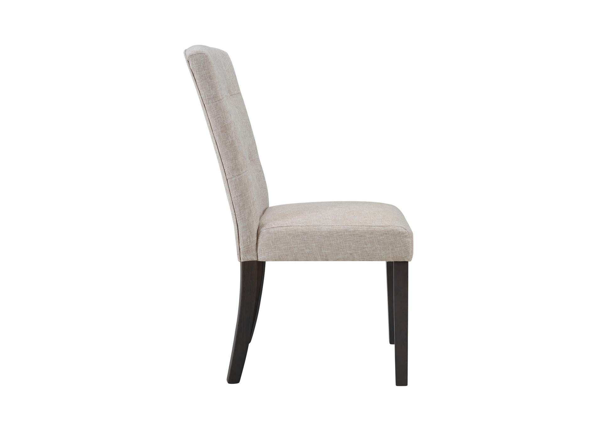 Lexi Tufted Fabric Side Chair In Beige 2 Per Pack image 6