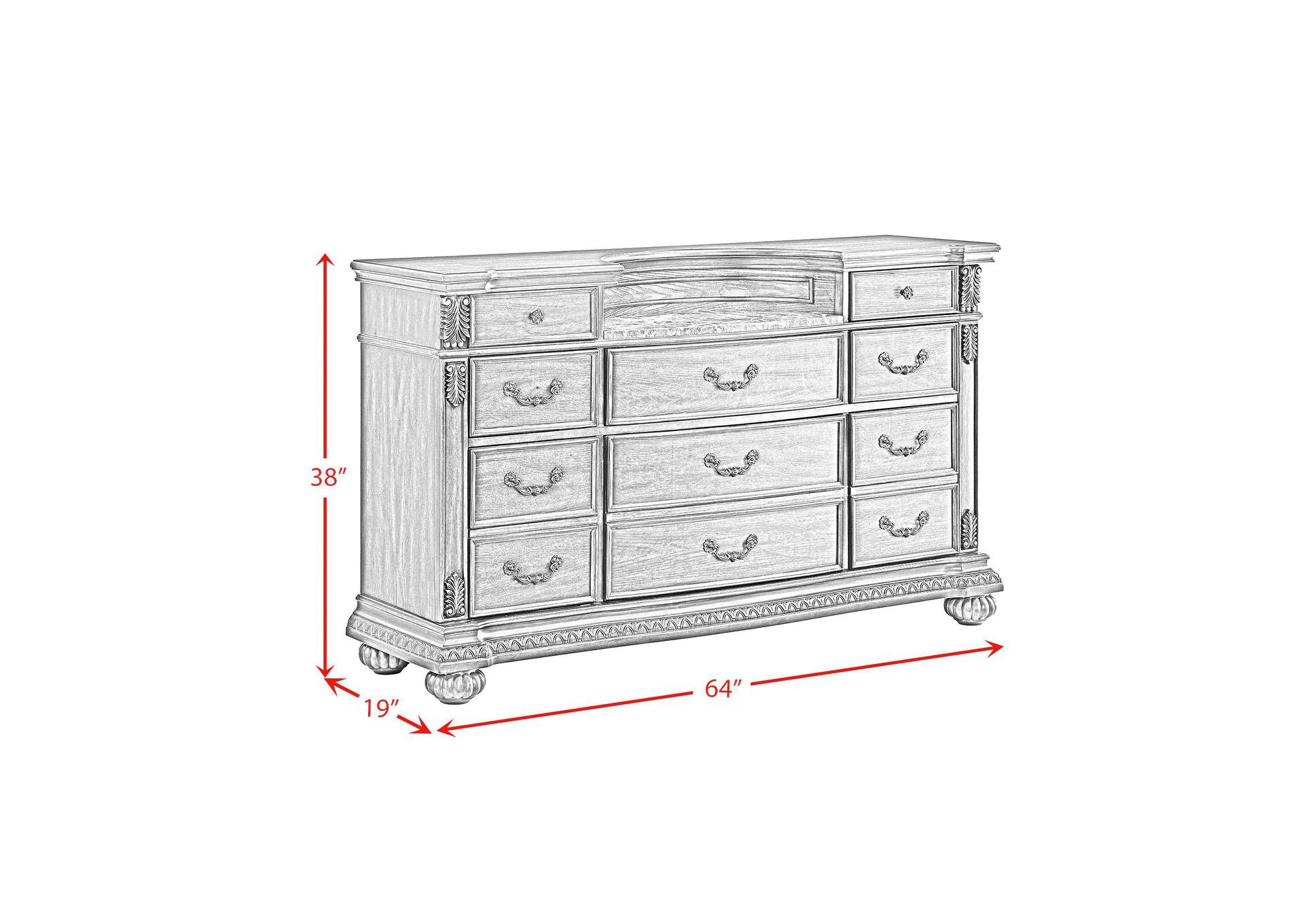 Cadenza Dresser In Brown image 9