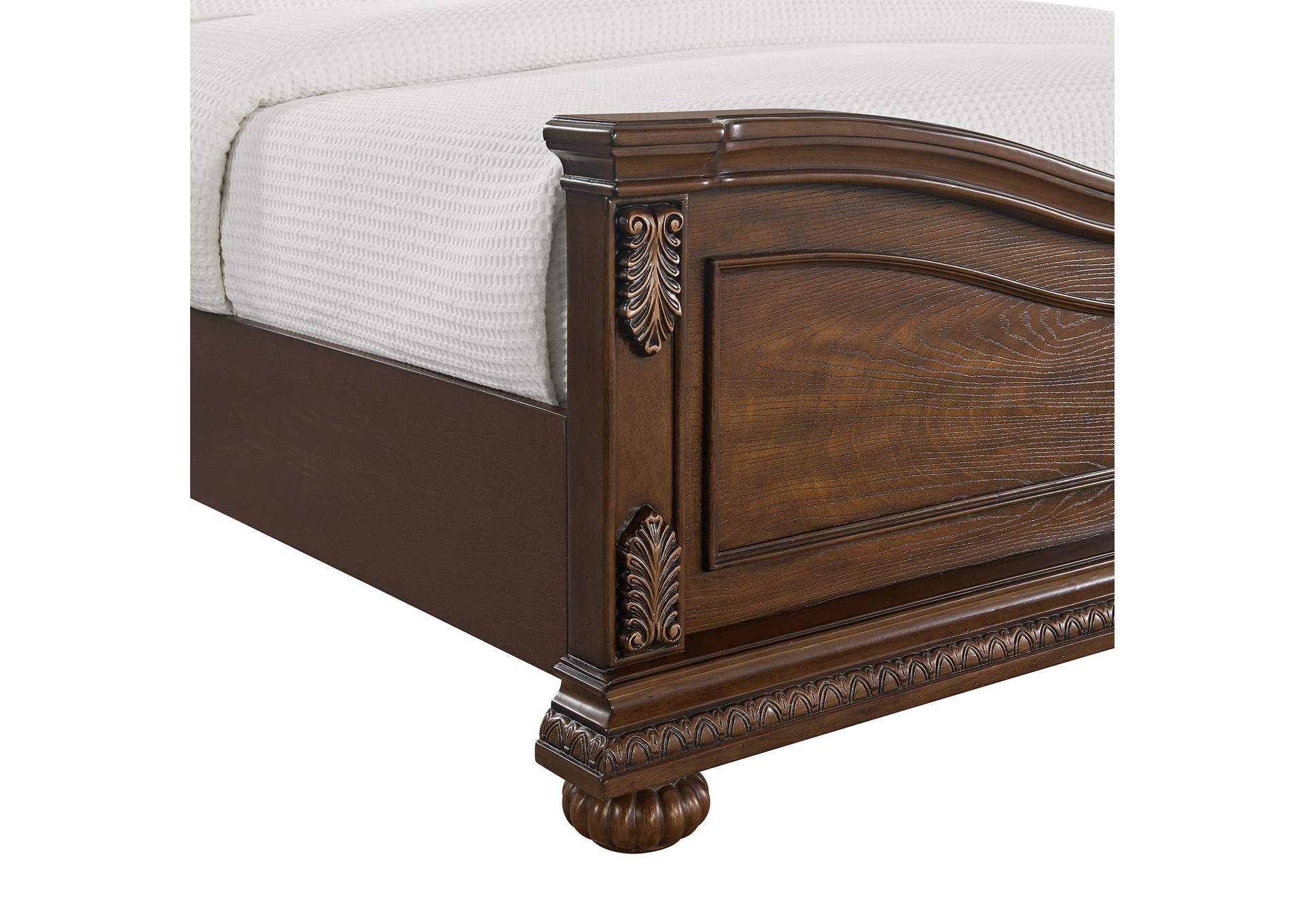 Cadenza Queen Upholstery Bed With Black Pu In Brown image 5