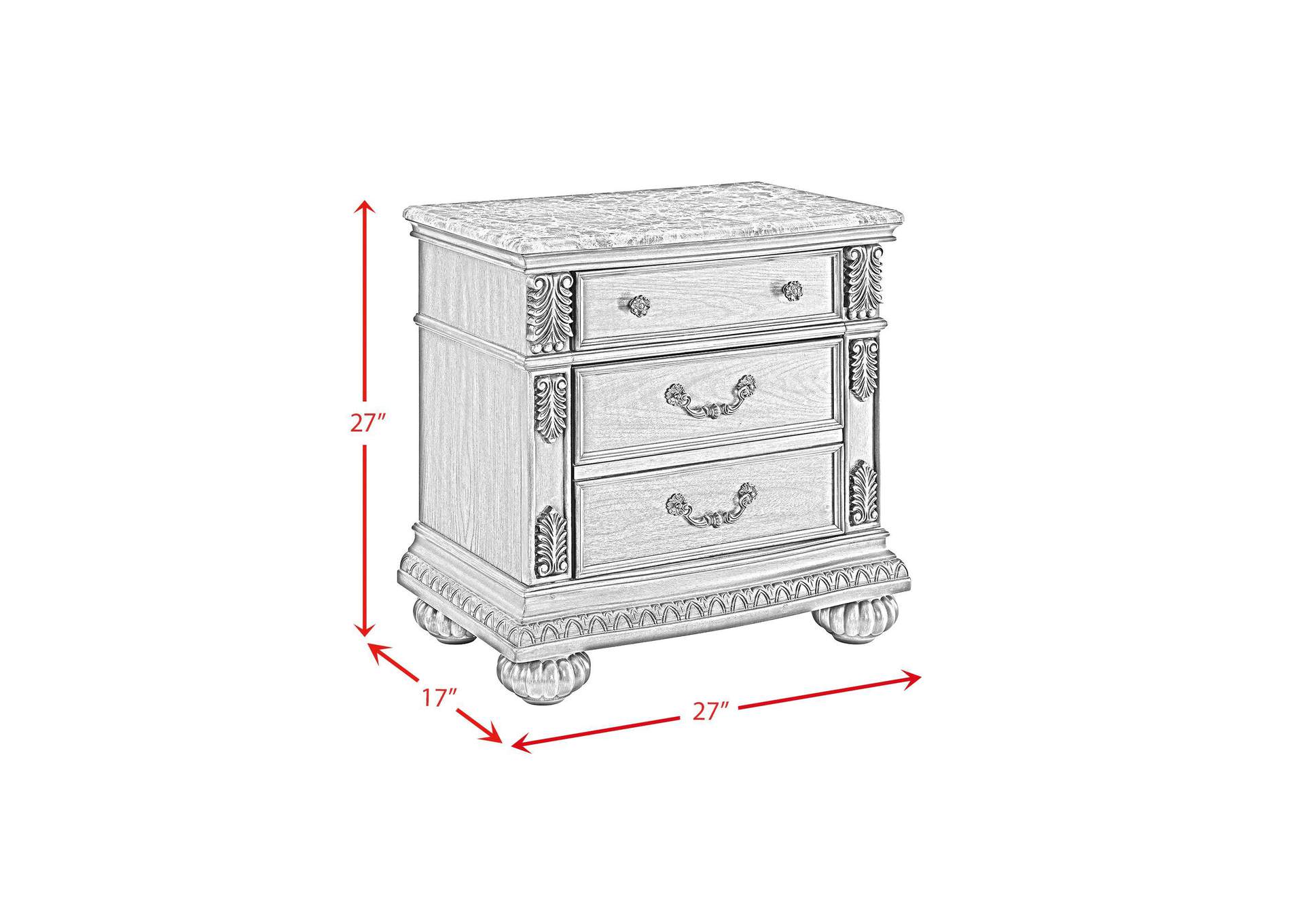 Cadenza Nightstand With USB - C In Brown image 9