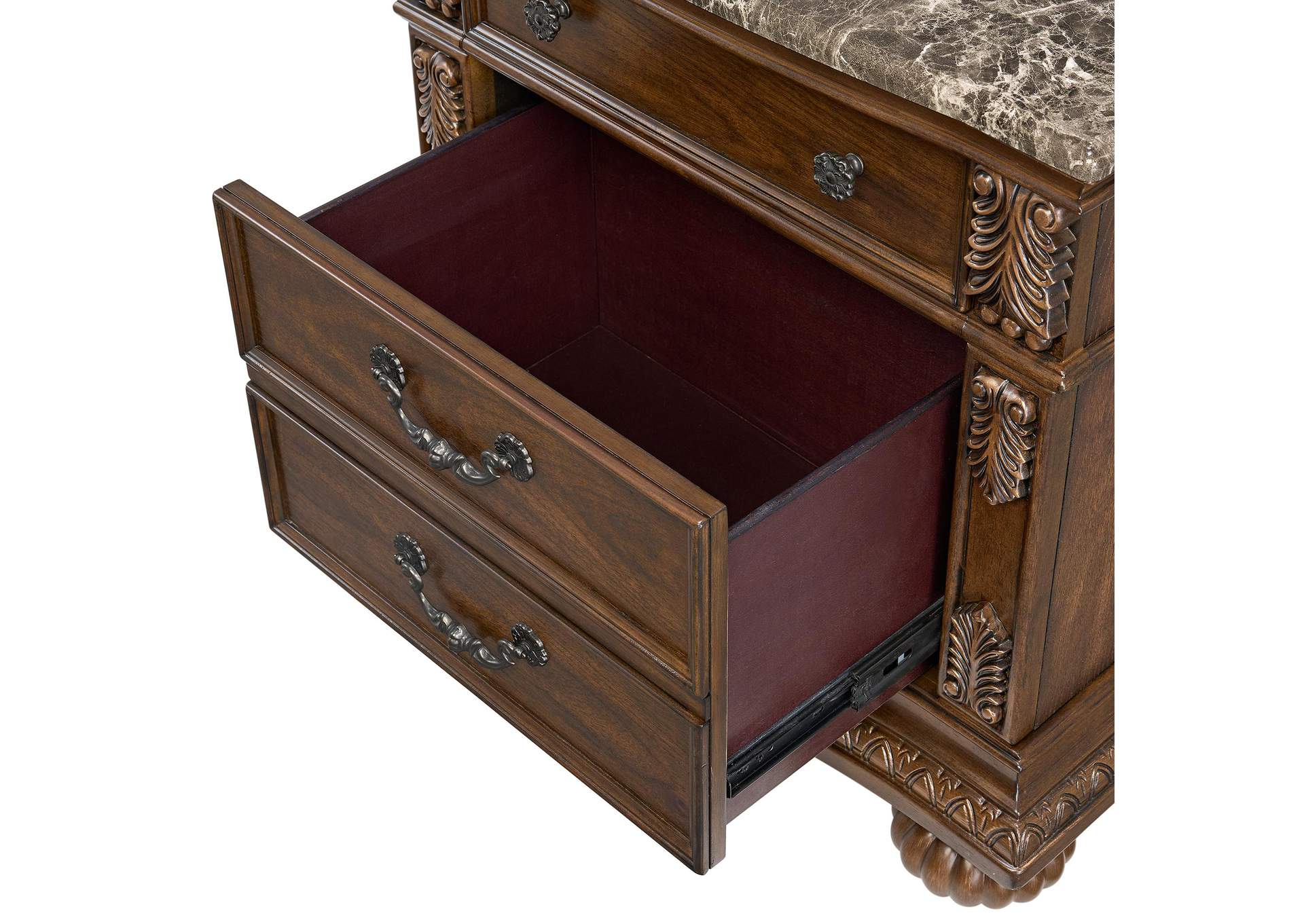 Cadenza Nightstand With USB - C In Brown image 5