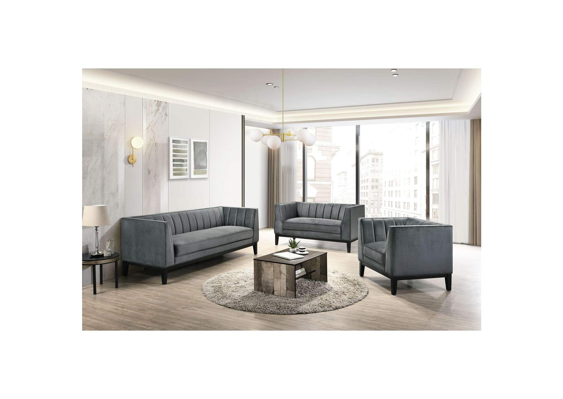 Calais Chair In Marine Light Grey image 1