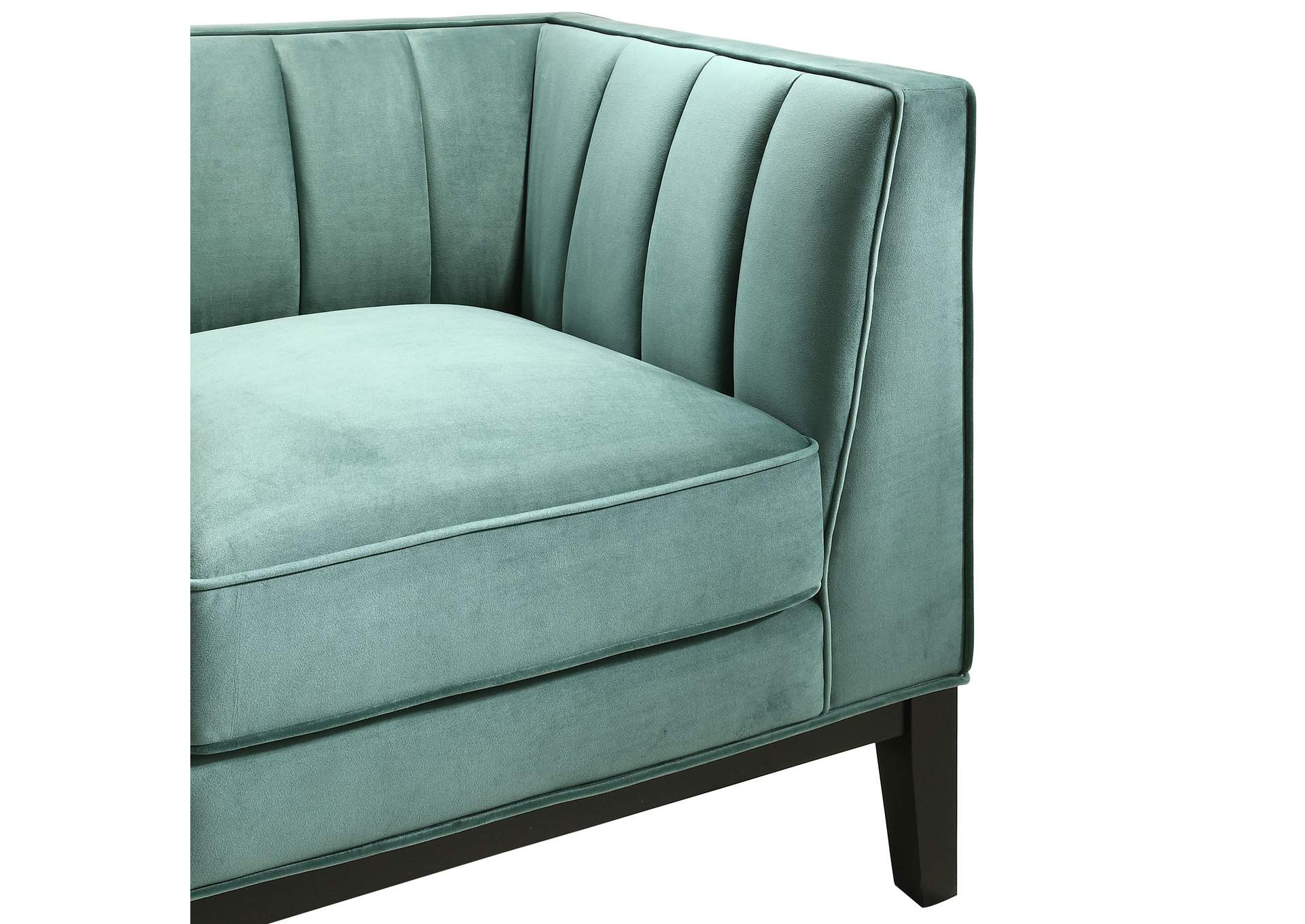 Calais 2 Piece Living Room Set In Marine Green image 7