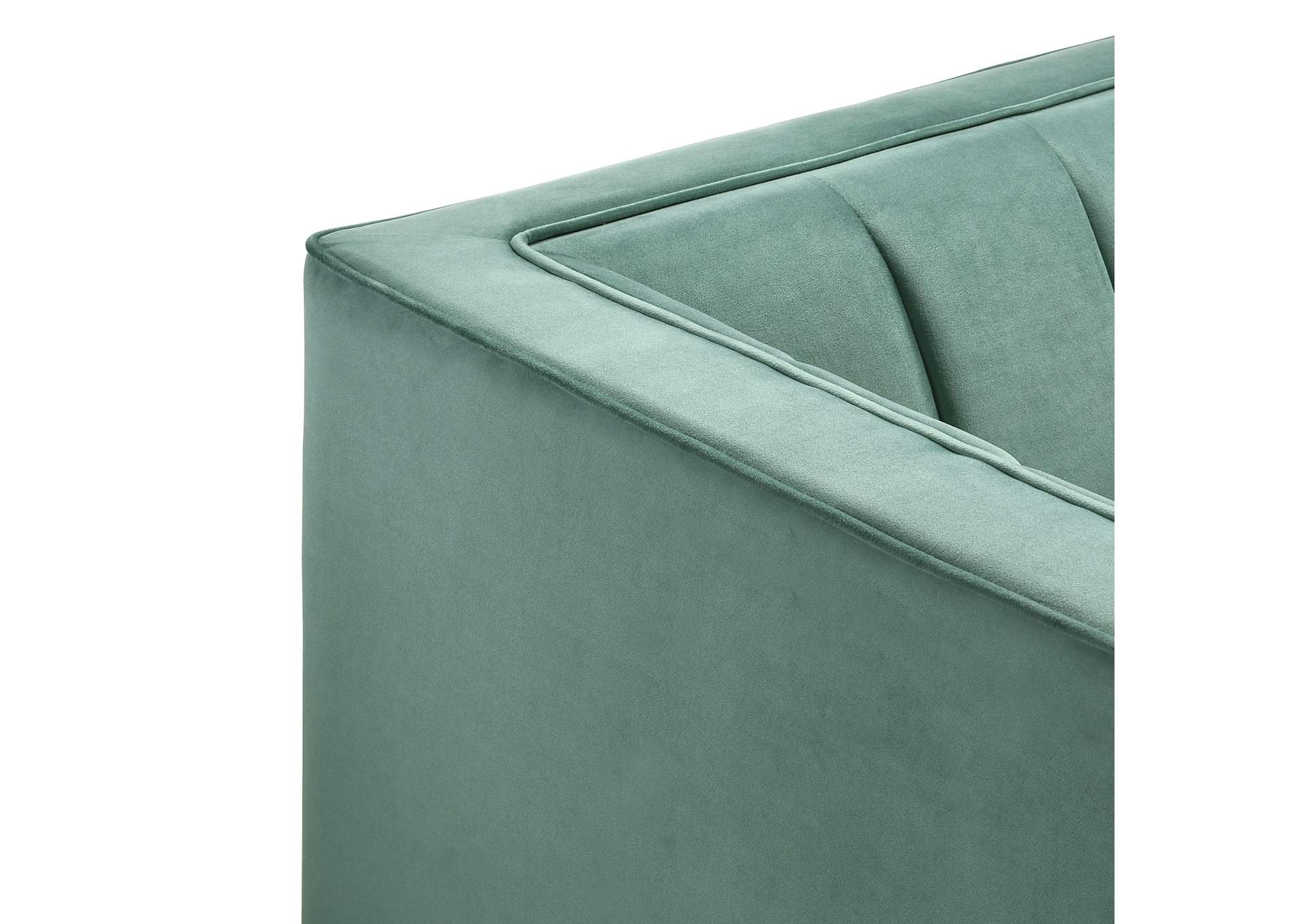 Calais 2 Piece Living Room Set In Marine Green image 5