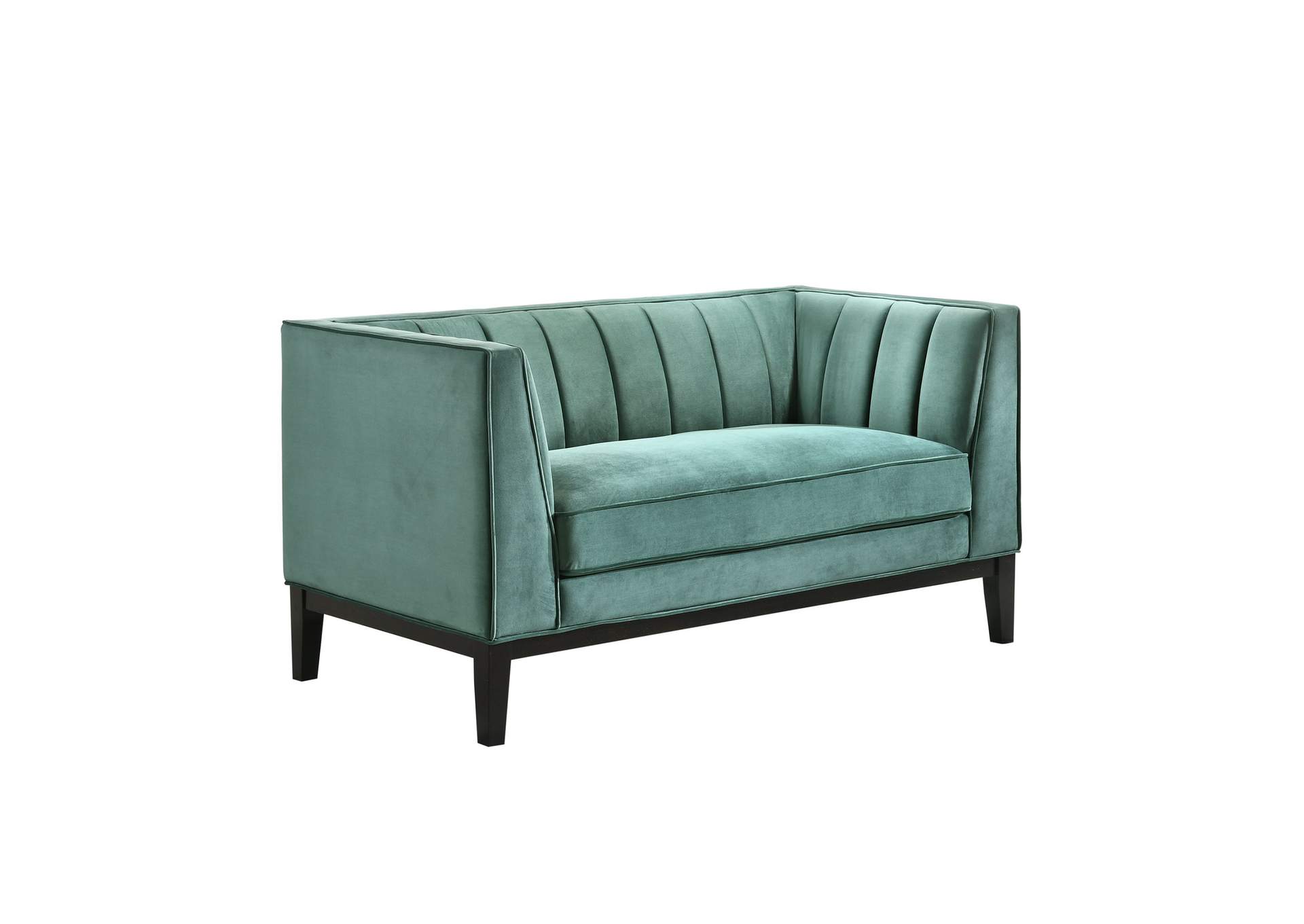 Calais 2 Piece Living Room Set In Marine Green image 4