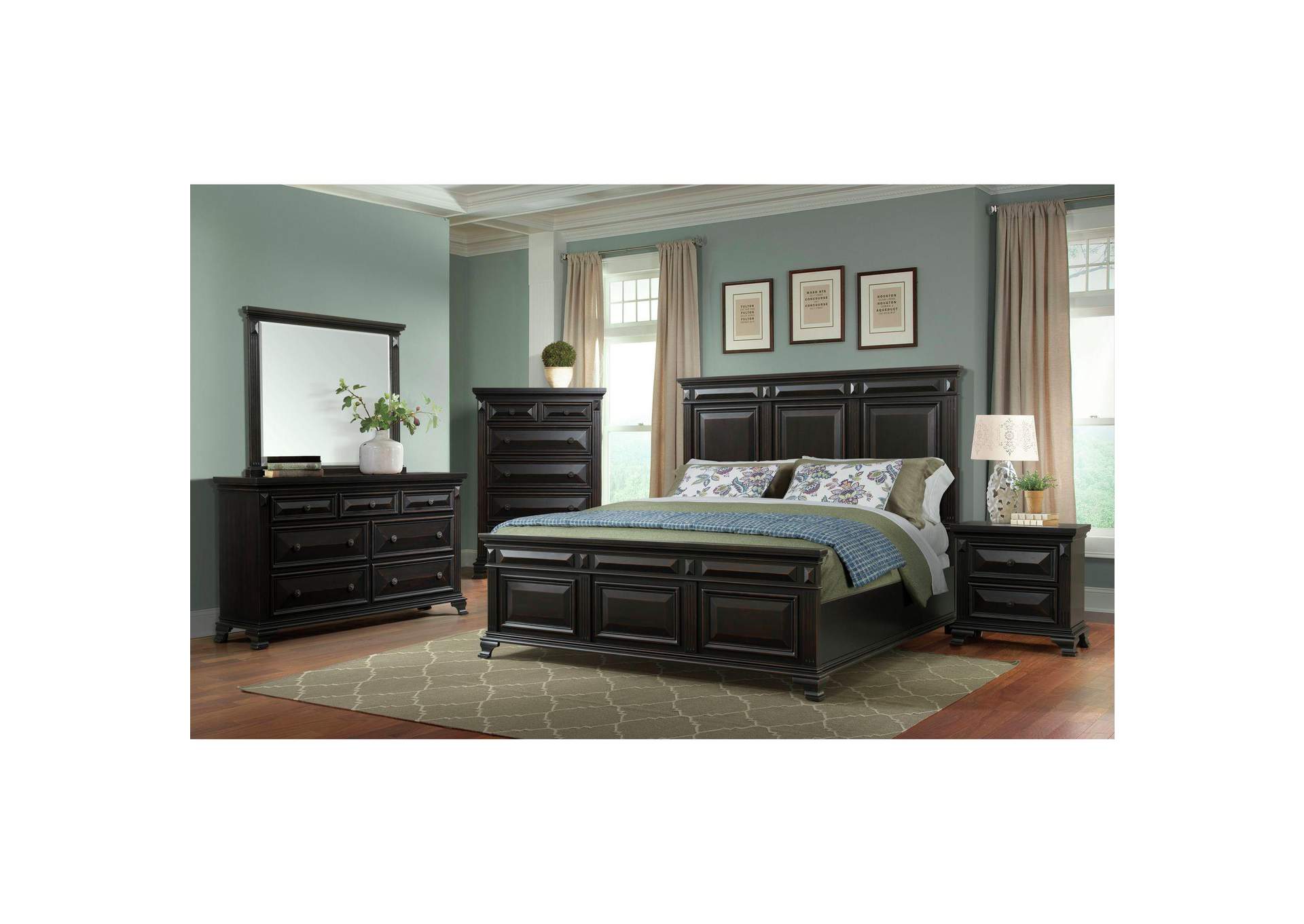 Calloway Nightstand Black Color image 1