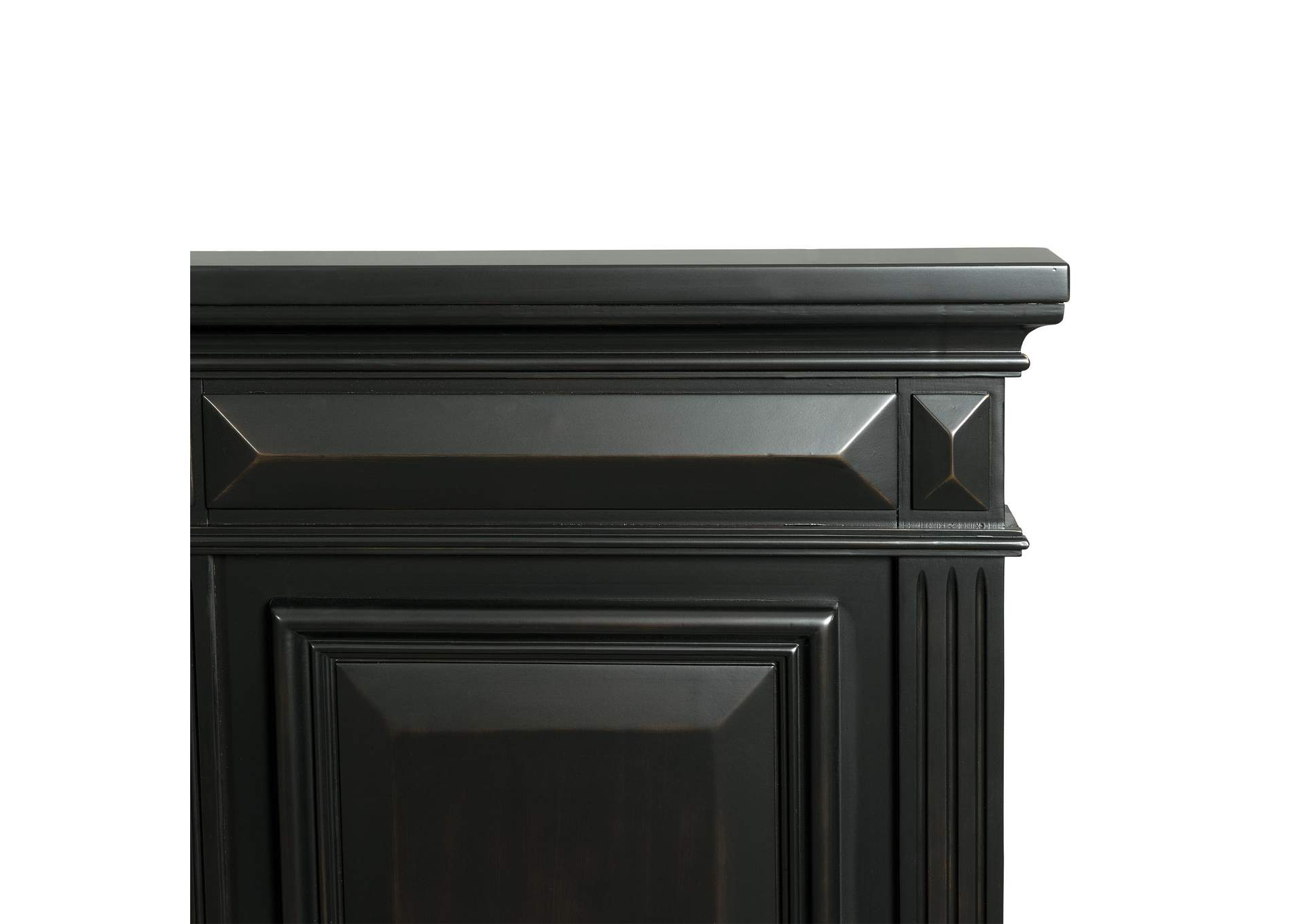 Calloway King Panel Bed In Antique Black image 4