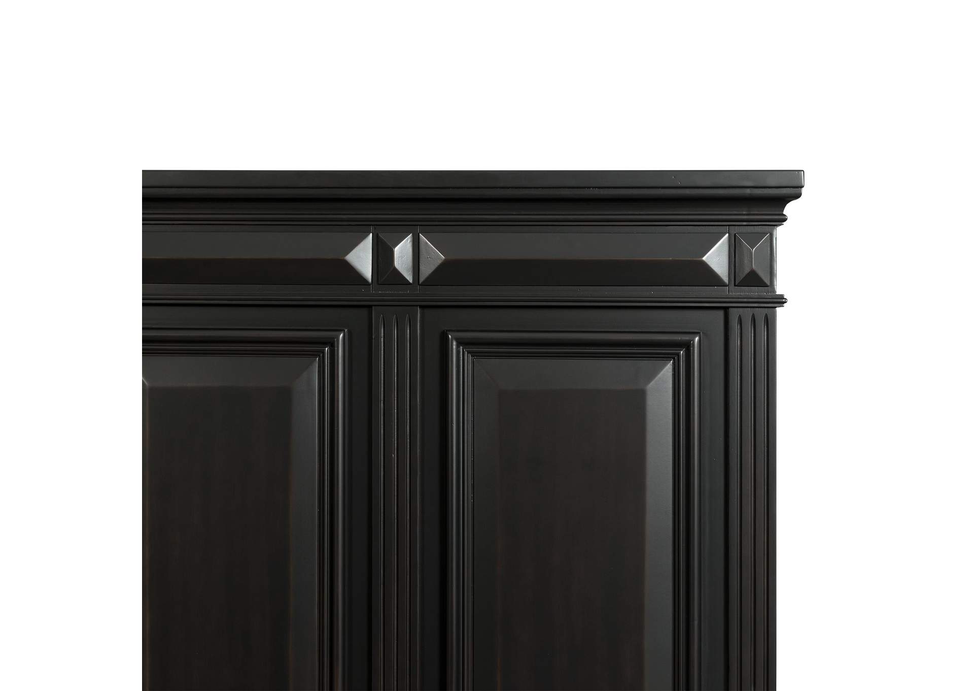 Calloway King Panel Bed In Antique Black image 6