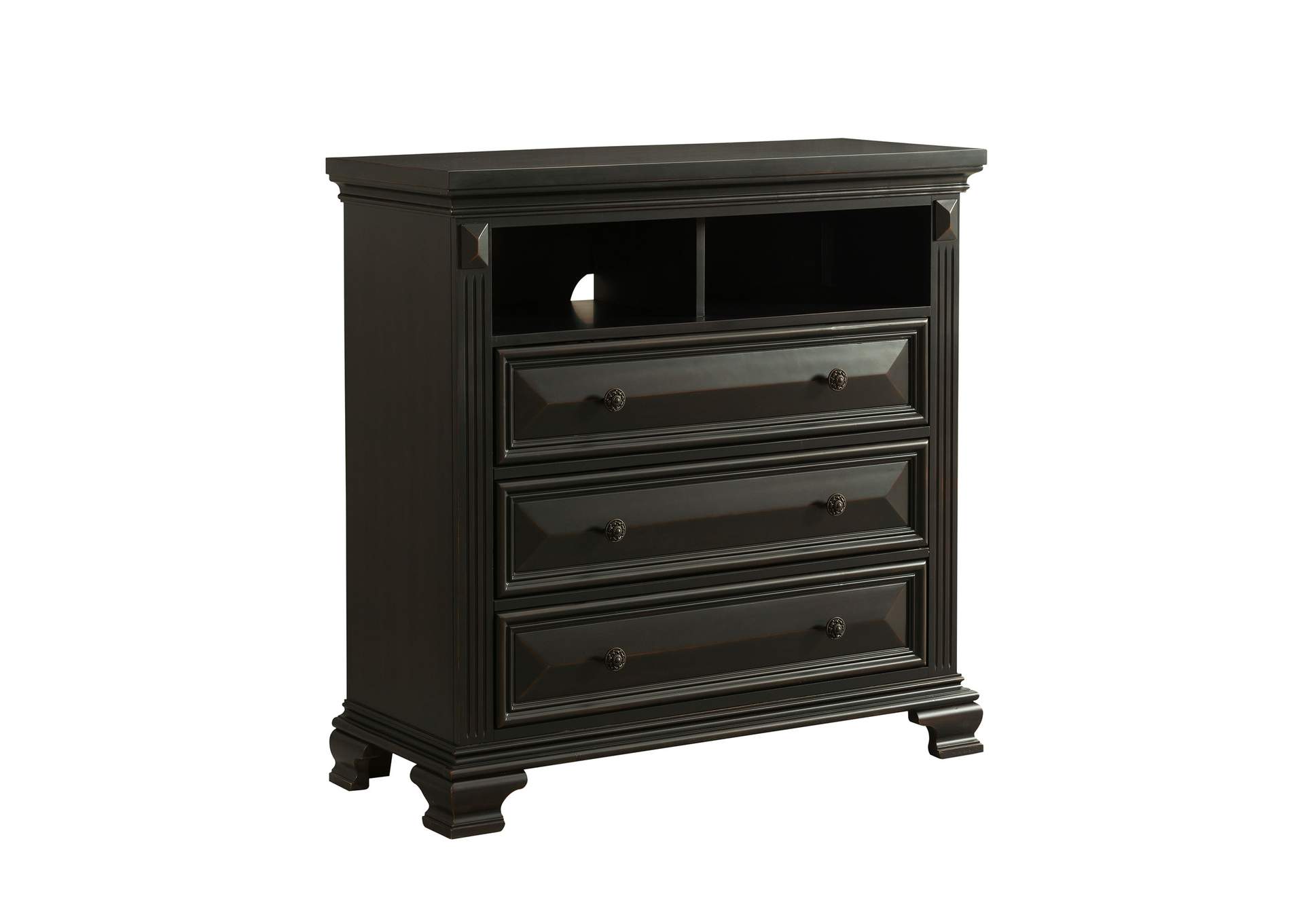 Calloway Media Chest Black Color