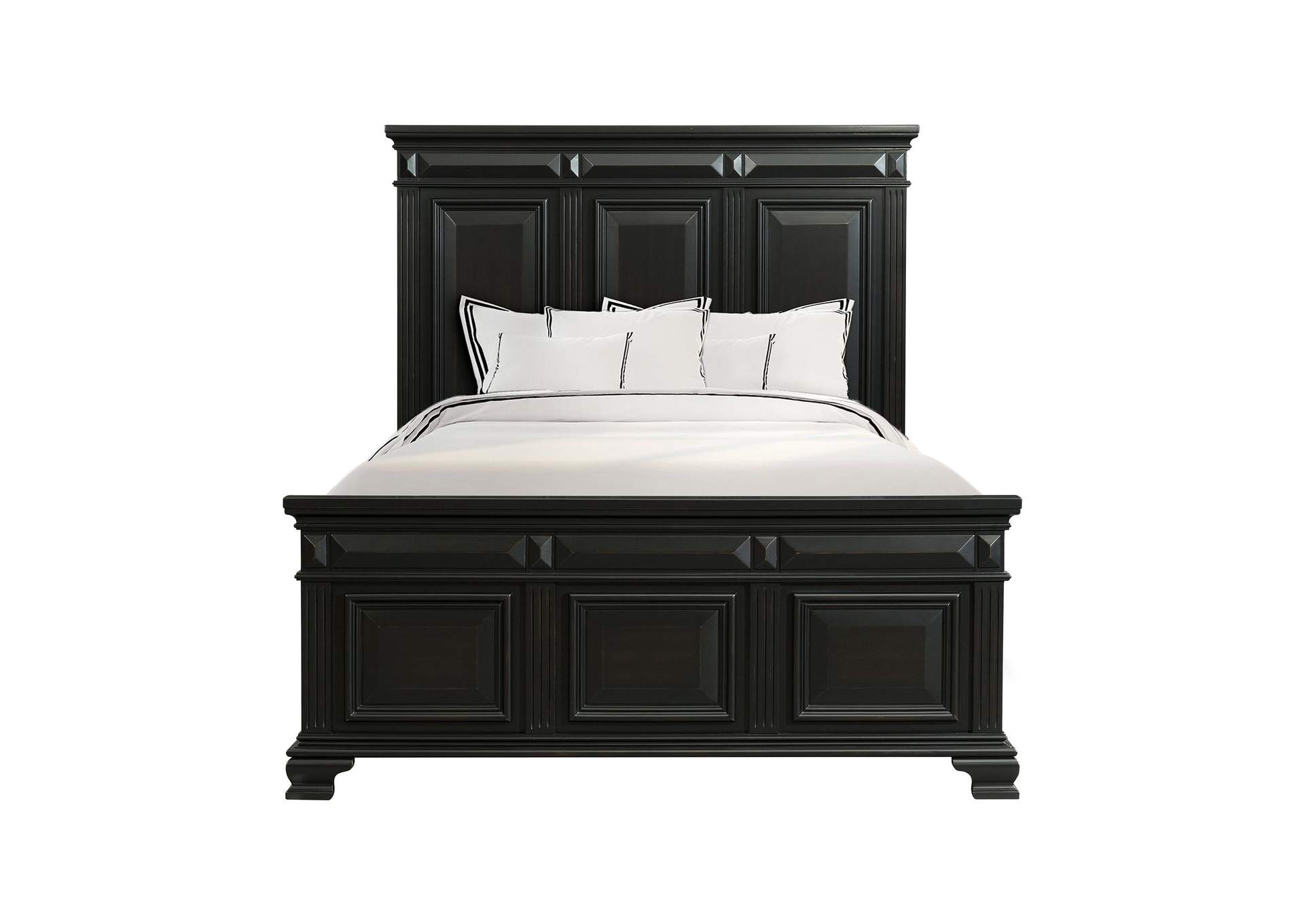 Calloway Queen Panel Bed In Antique Black image 10