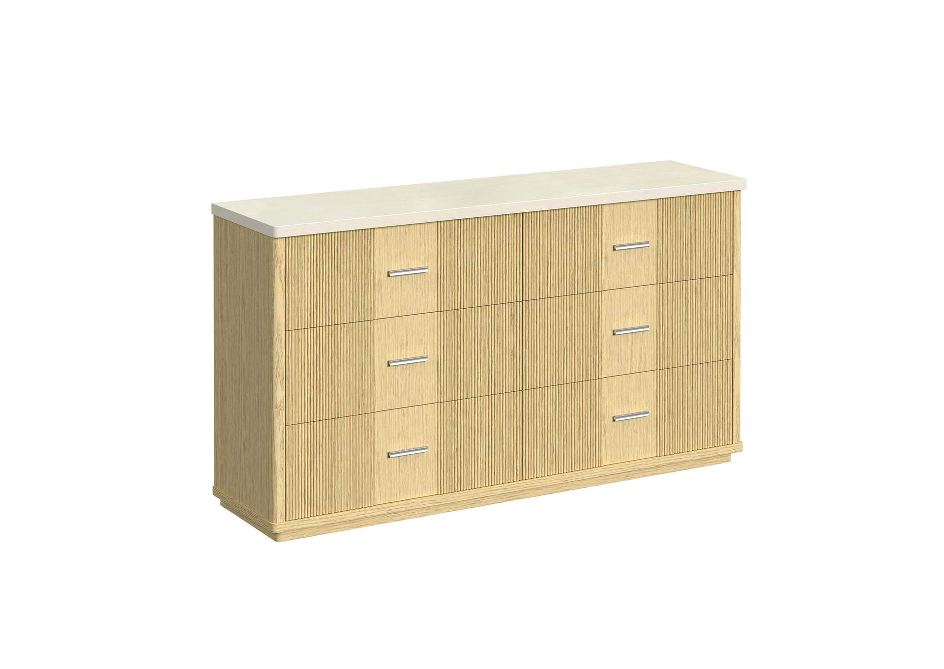 Cambrie Dresser In Off - White And Natural image 3