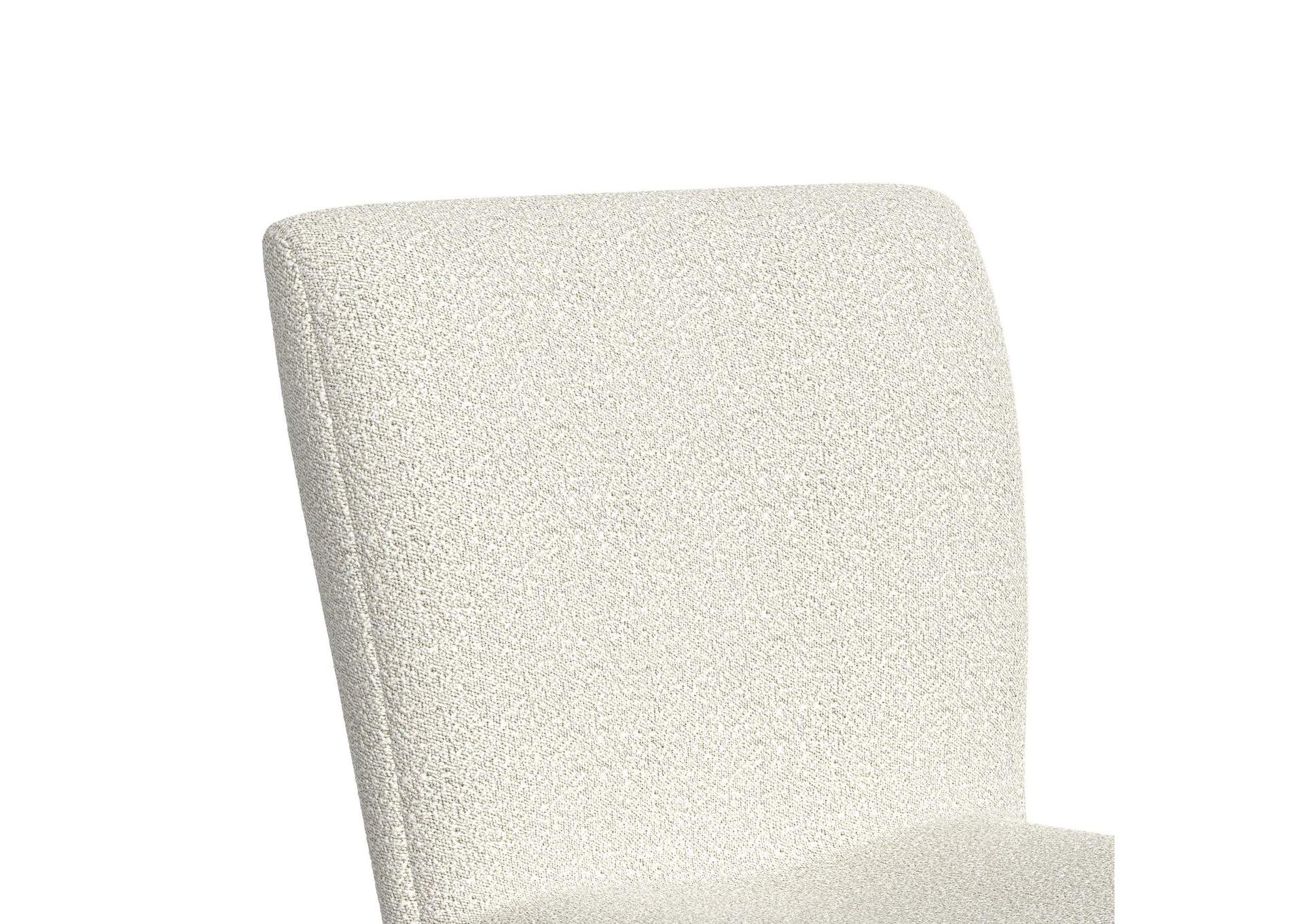 Cambrie Upholstery Swivel Bar Stool With Beige Boucle In Natural 2 Per Carton image 4