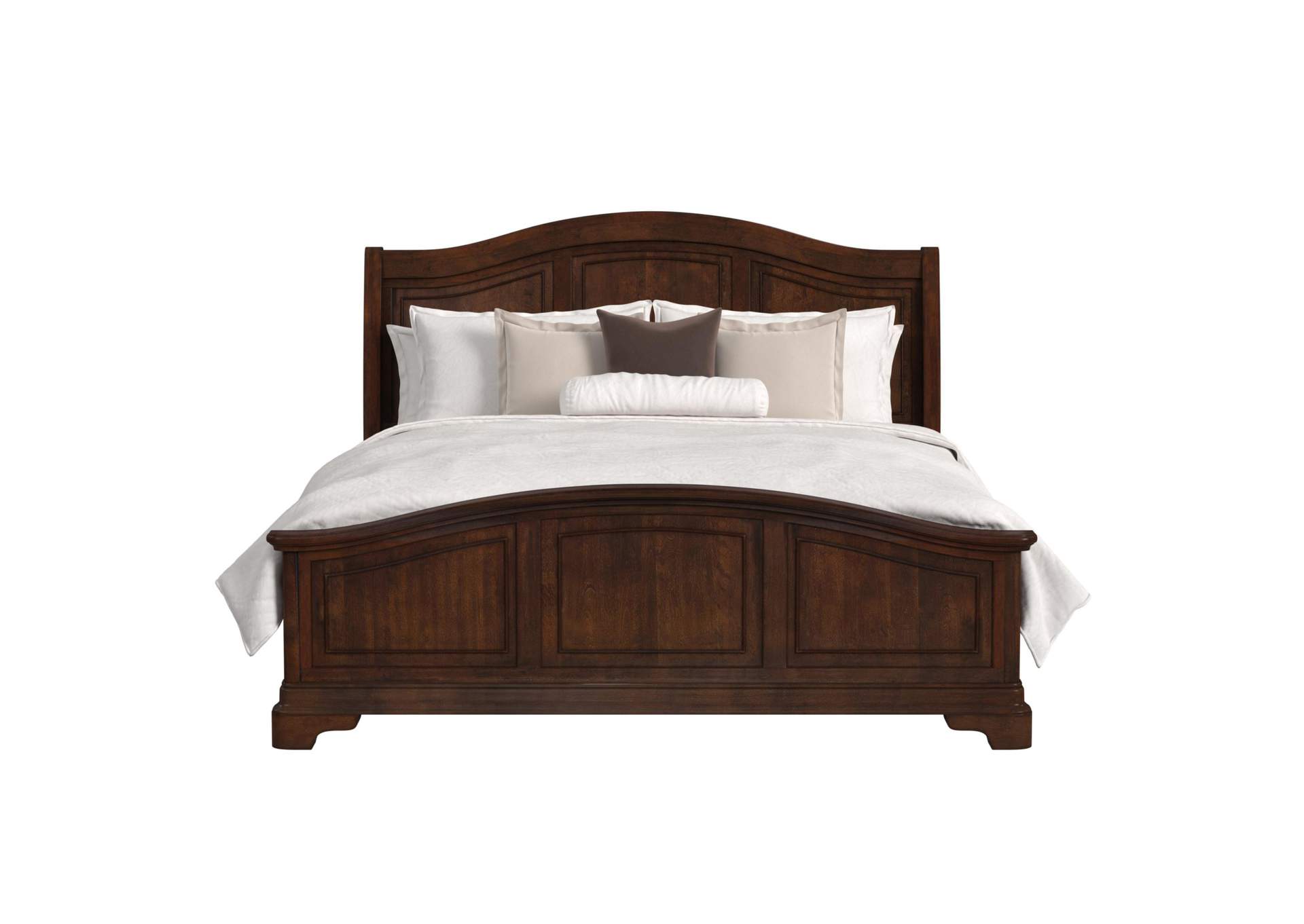 Cameron Cherry King Panel Bed image 4