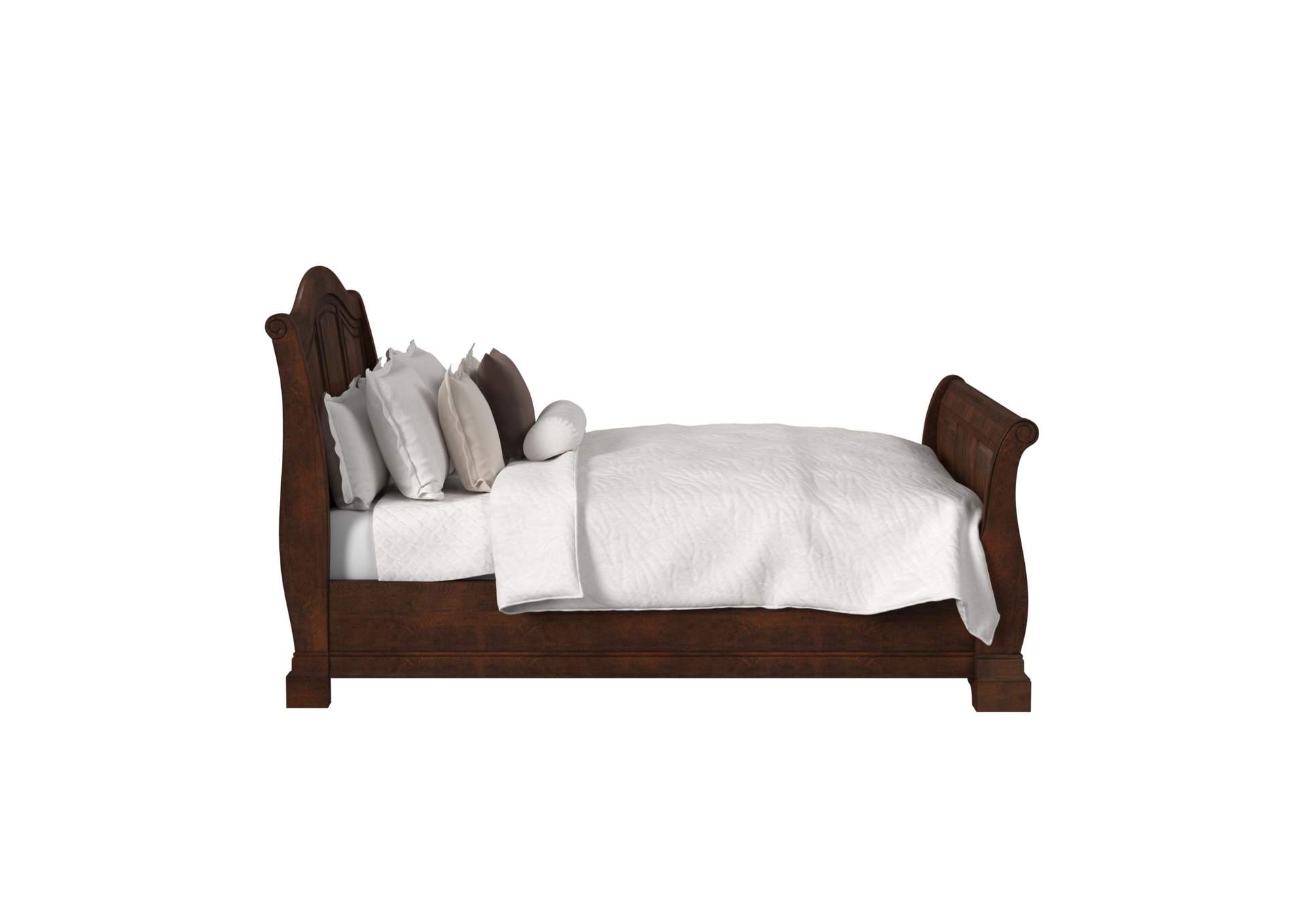 Cameron Cherry Queen Sleigh Bed image 6