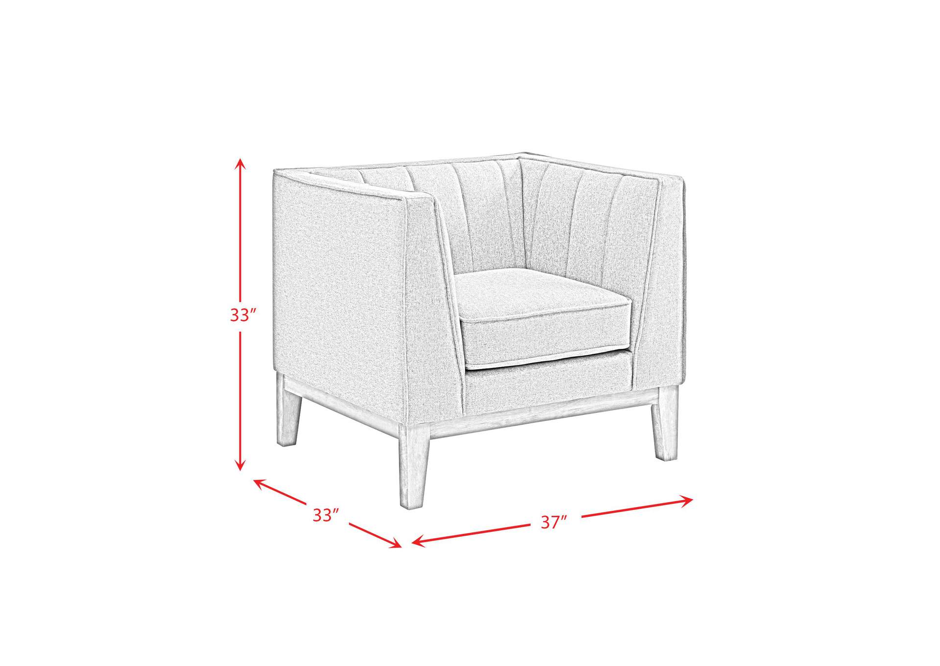Cannes Chair In Mckinney Charcoal image 6