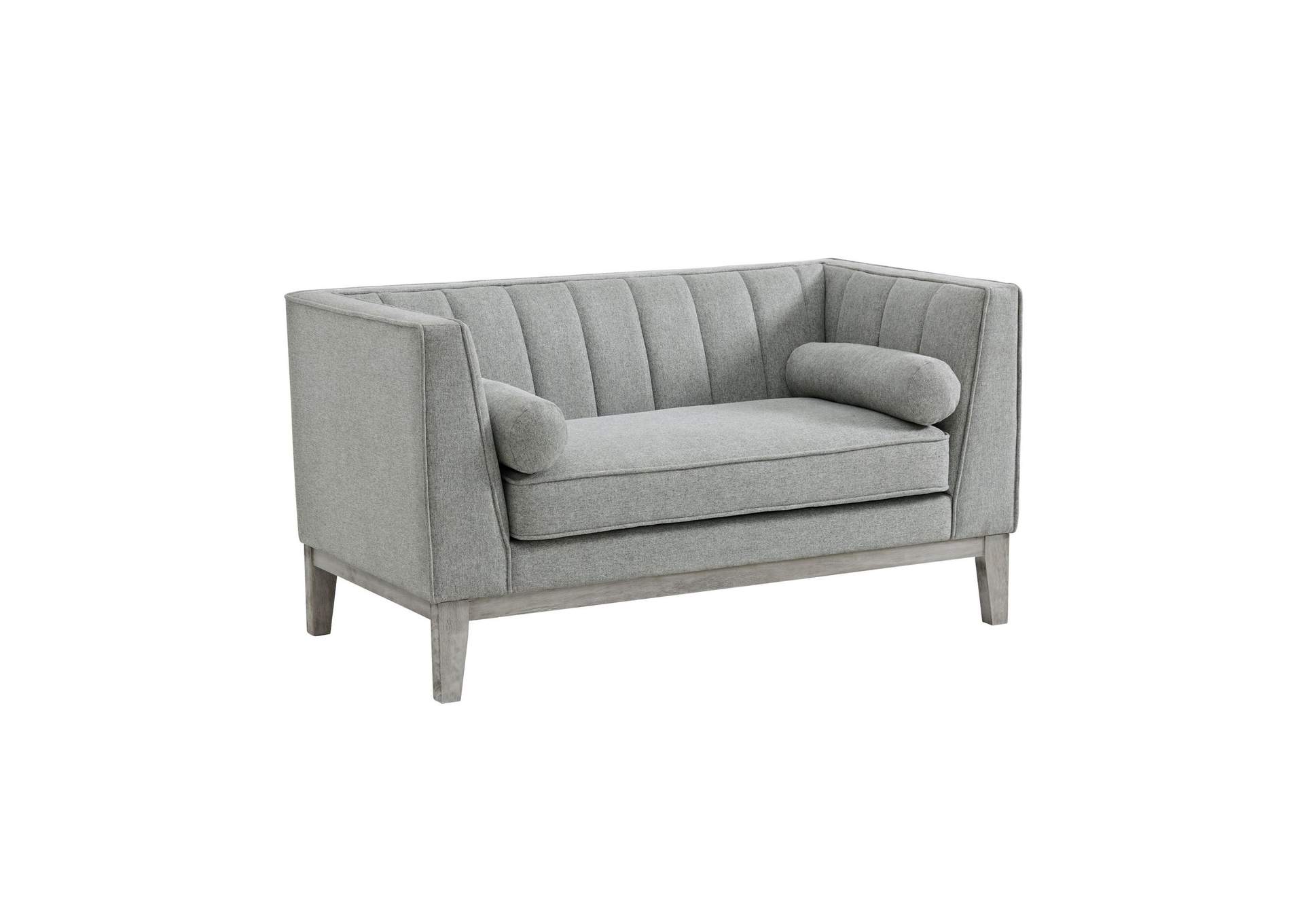 Cannes Loveseat With 2 Pillows In Mckinney Charcoal image 5