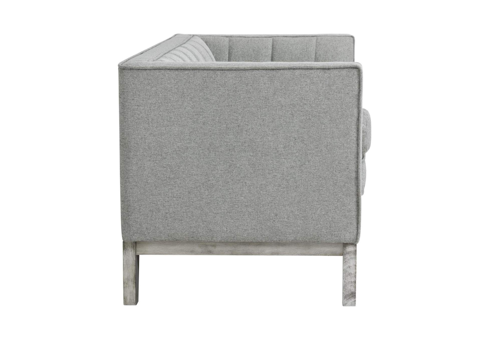 Cannes Loveseat With 2 Pillows In Mckinney Charcoal image 8