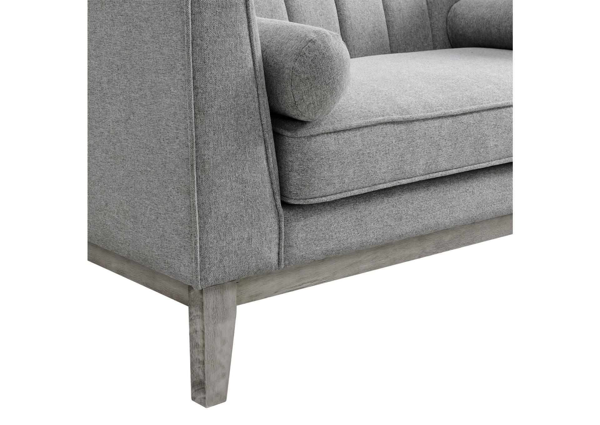 Cannes Loveseat With 2 Pillows In Mckinney Charcoal image 4