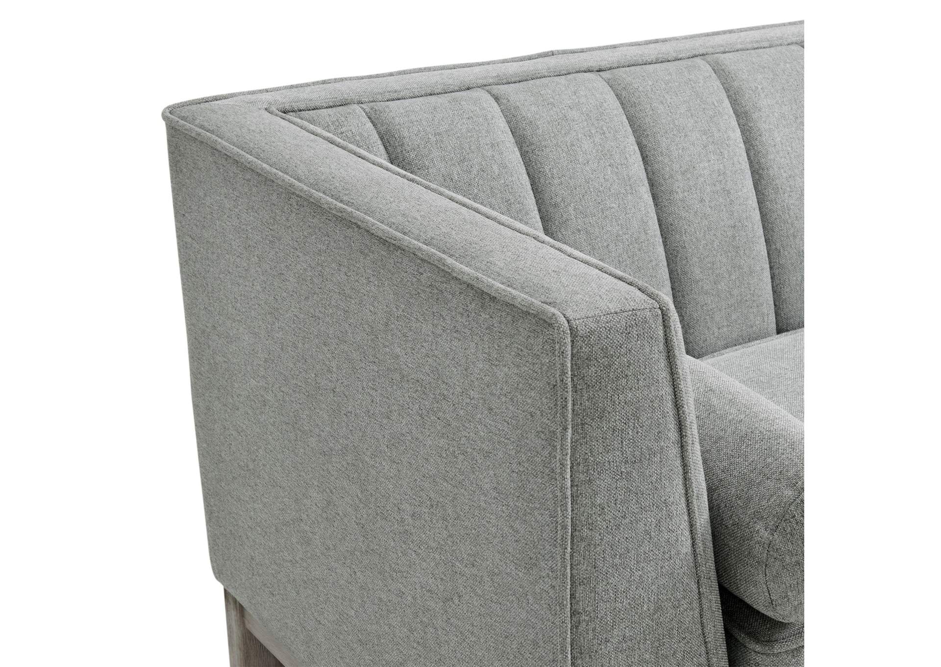 Cannes Loveseat With 2 Pillows In Mckinney Charcoal image 3