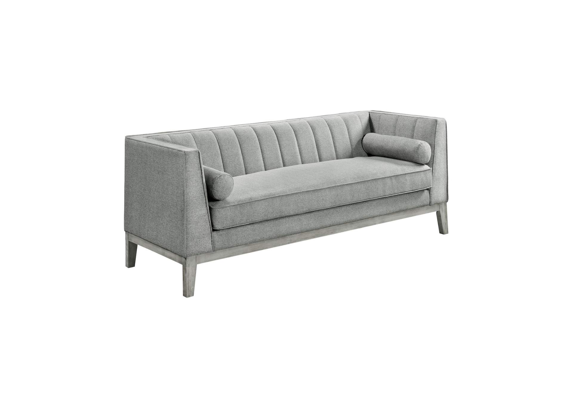 Cannes Sofa With 2 Pillows In Mckinney Charcoal image 7