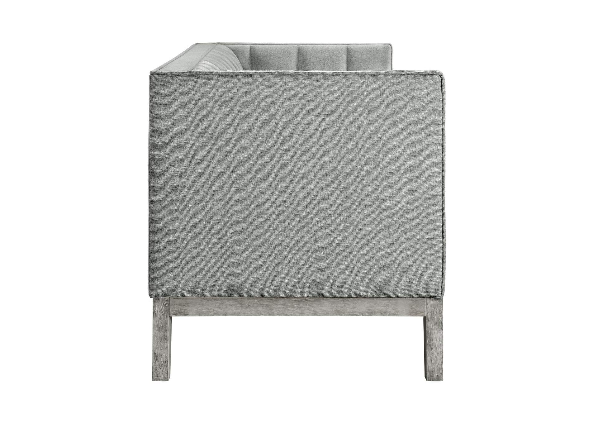 Cannes Sofa With 2 Pillows In Mckinney Charcoal image 9