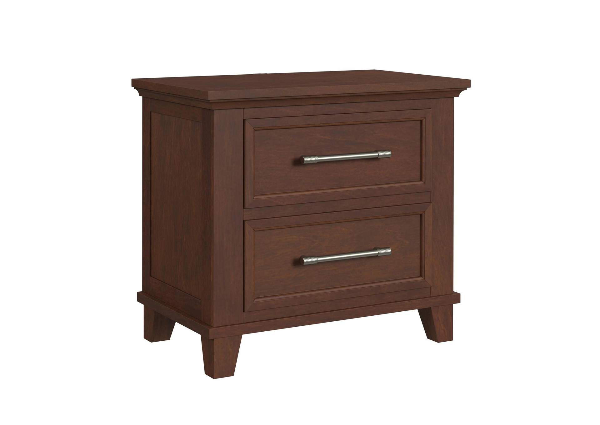 Canterbury 2 - Drawer Nightstand With USB In Cherry image 3