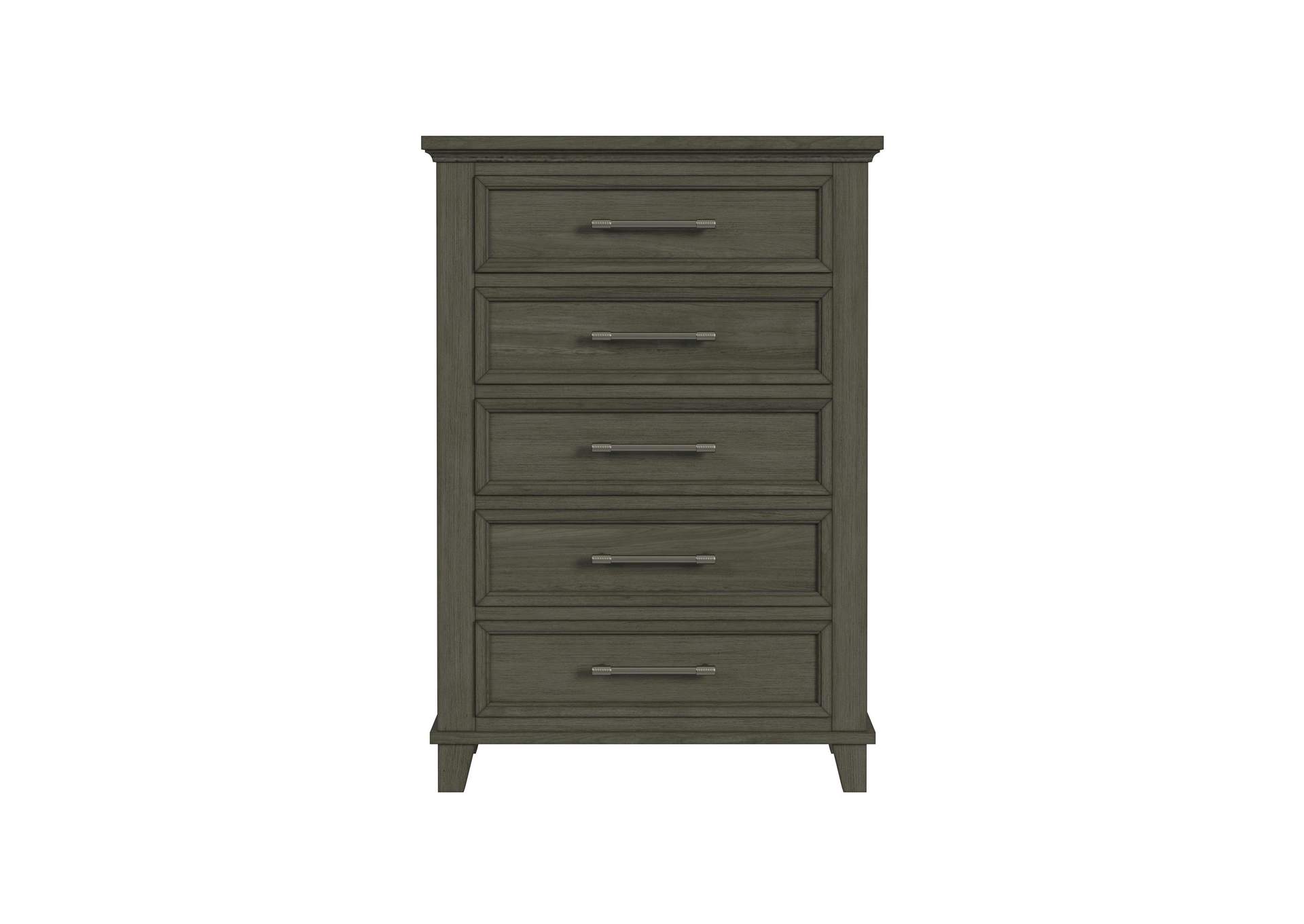 Canterbury 5 - Drawer Chest In Grey