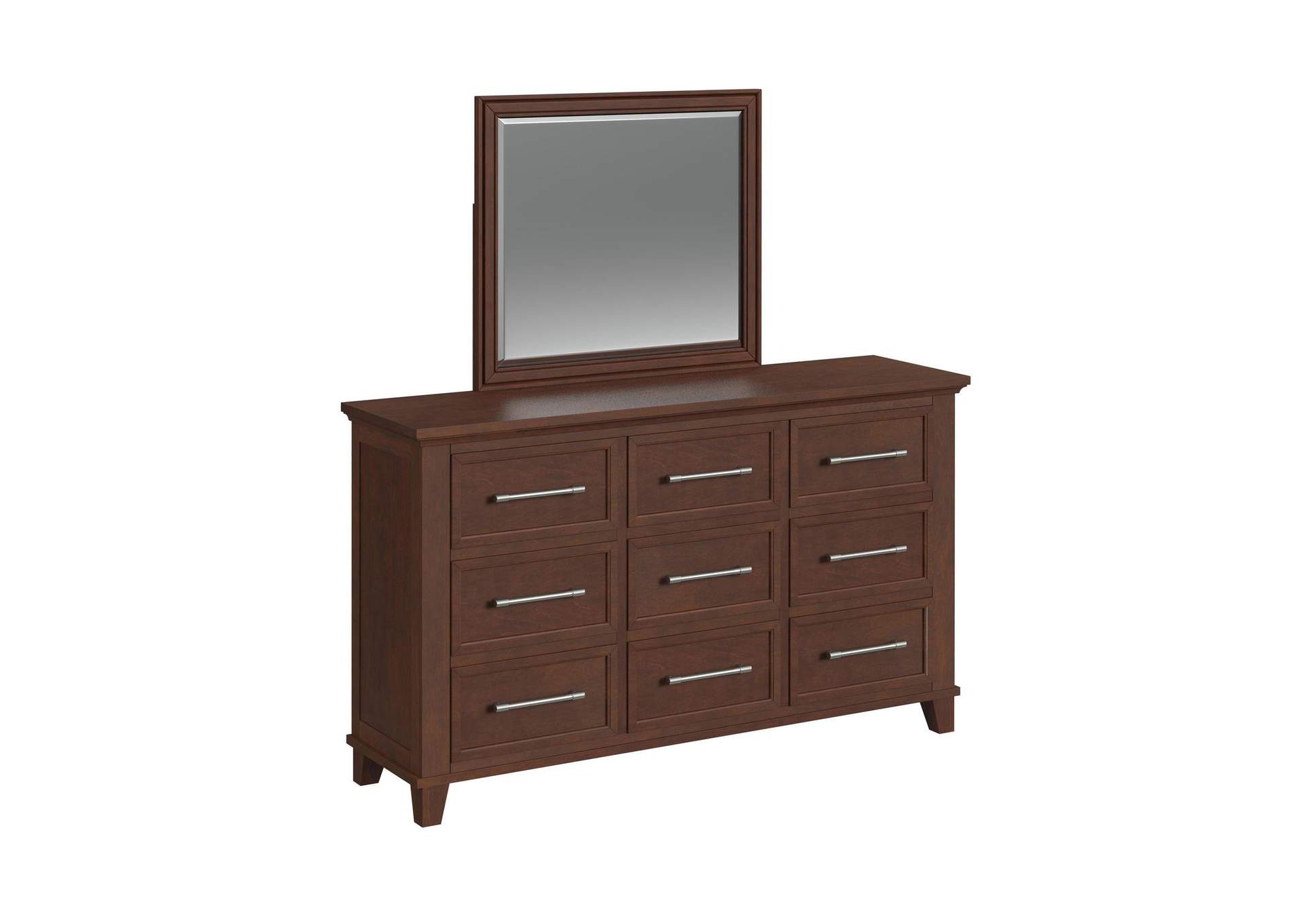 Canterbury Dresser And Mirror Set In Cherry image 3
