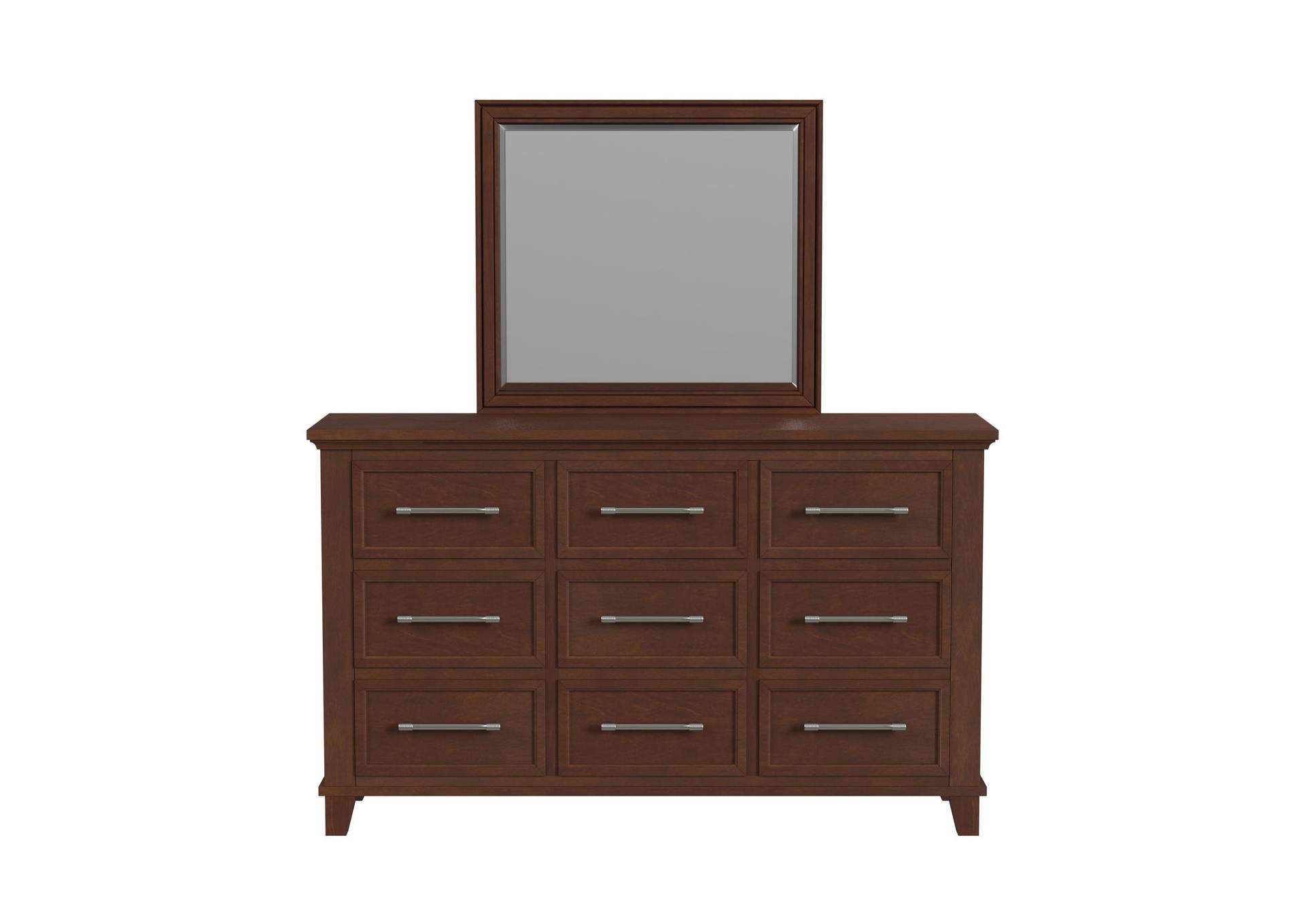 Canterbury Dresser And Mirror Set In Cherry image 4