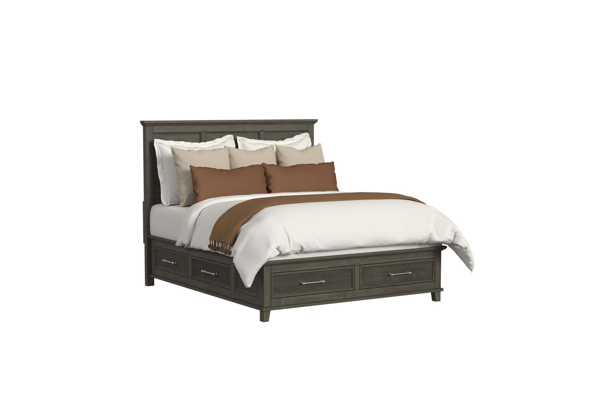 Canterbury California King Storage Bed In Grey image 3