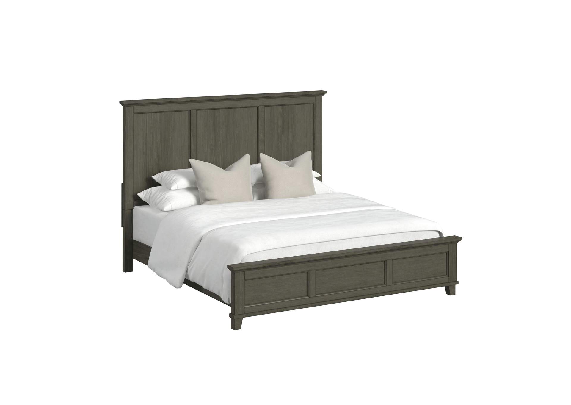 Canterbury King Panel Bed In Grey image 3