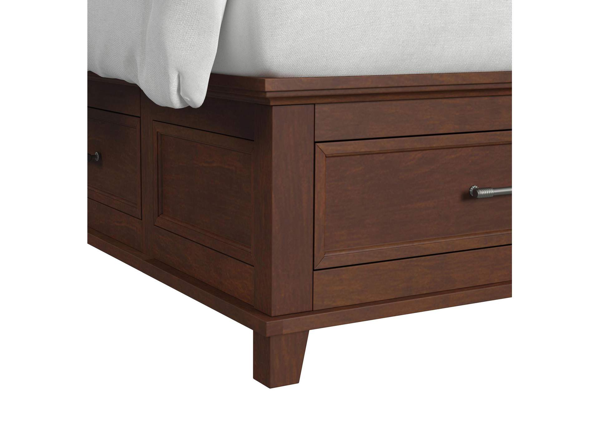 Canterbury King Storage Bed In Cherry image 7