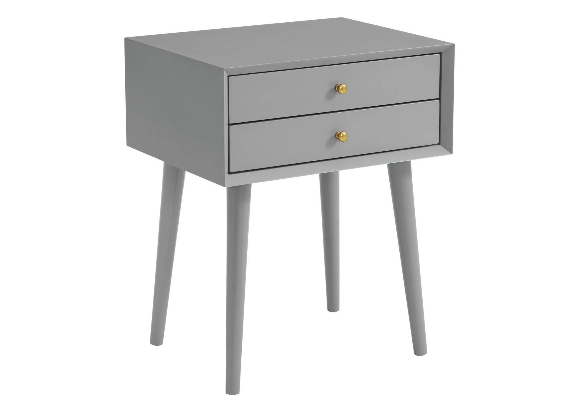 Canterbury Side Table With Power Port USB In Grey