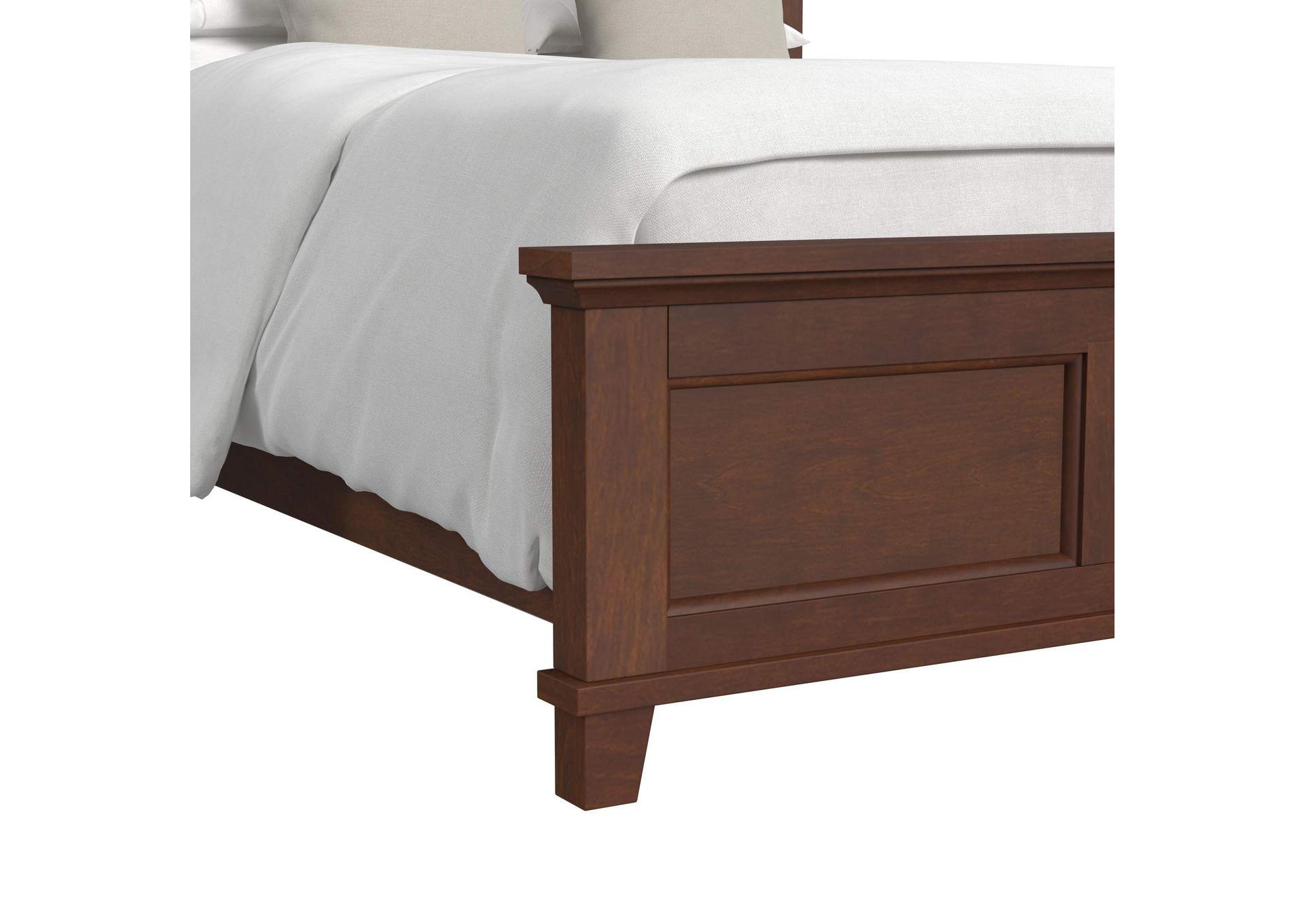 Canterbury Full Panel Bed In Cherry image 6