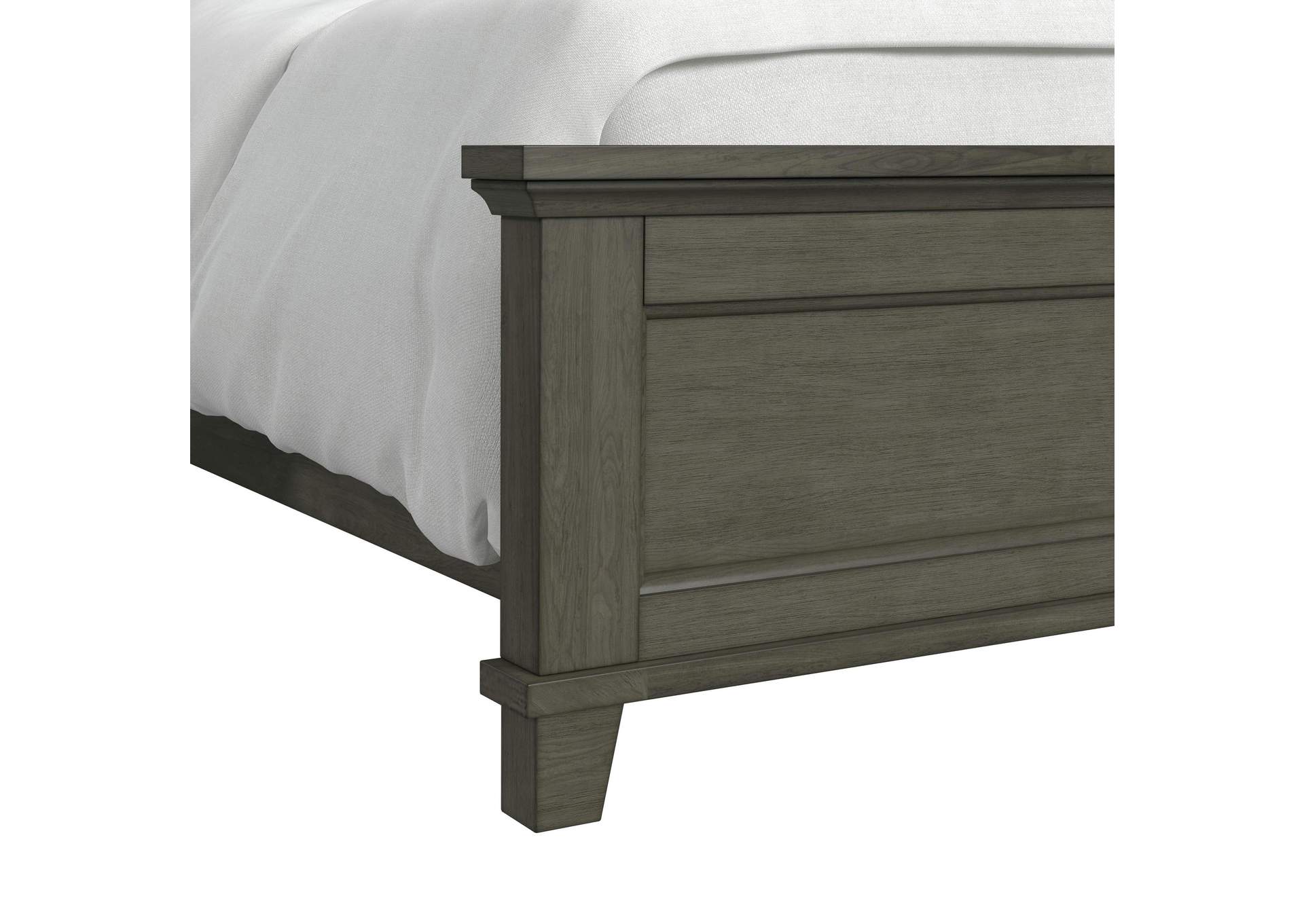 Canterbury King Panel Bed In Grey image 6