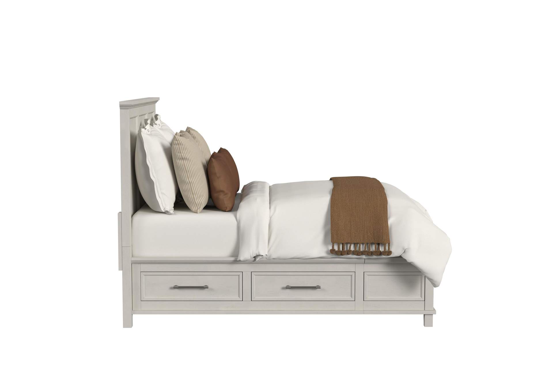 Canterbury Queen Storage Bed In Ivory image 4