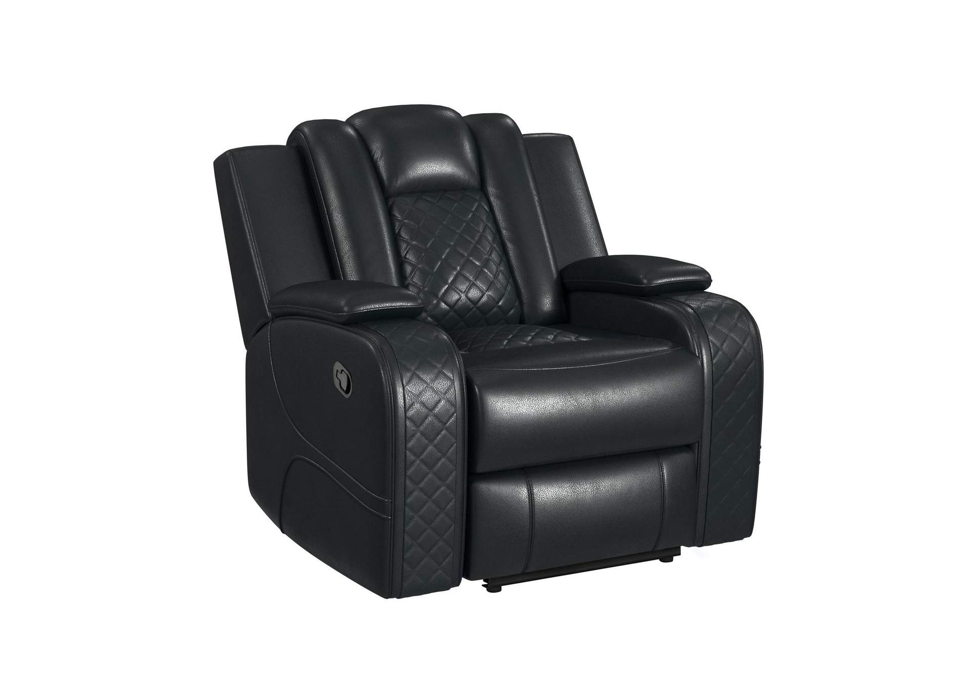 Carlo Motion Recliner In Pebble Black image 3