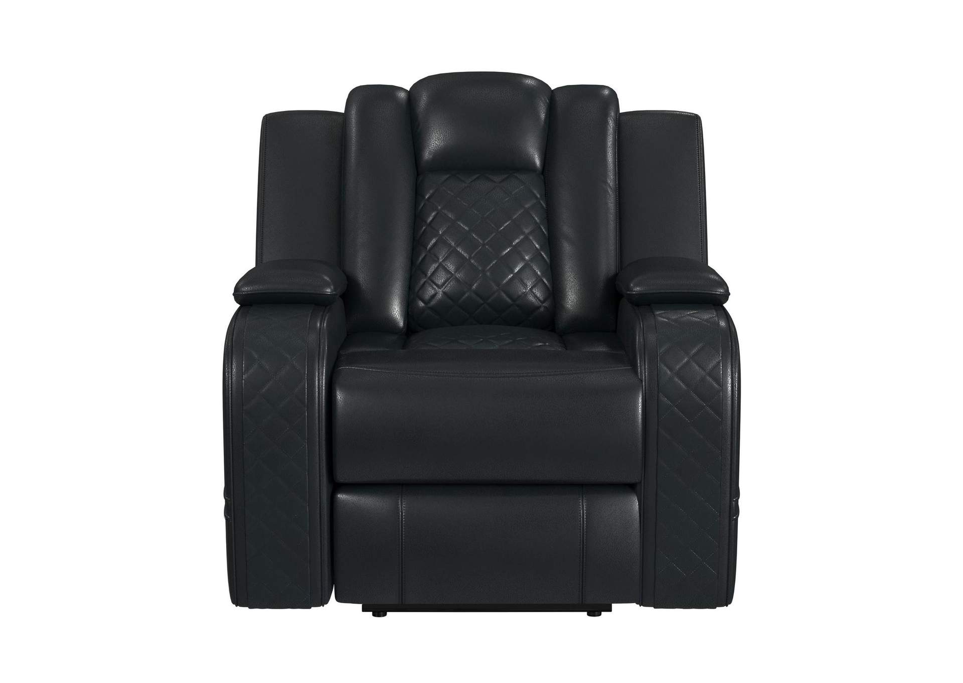 Carlo Motion Recliner In Pebble Black image 4