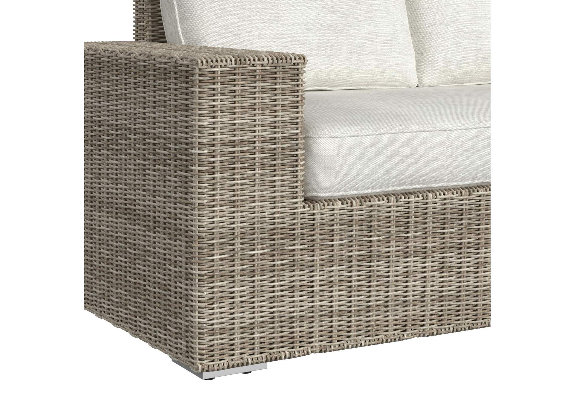 Carmona 6 Piece Conversion Set In Natural And Olefin Beige With Ottoman image 9