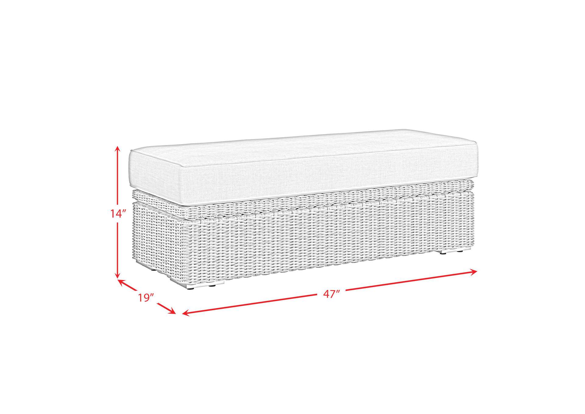 Carmona Ottoman - Natural And Olefin Beige image 6