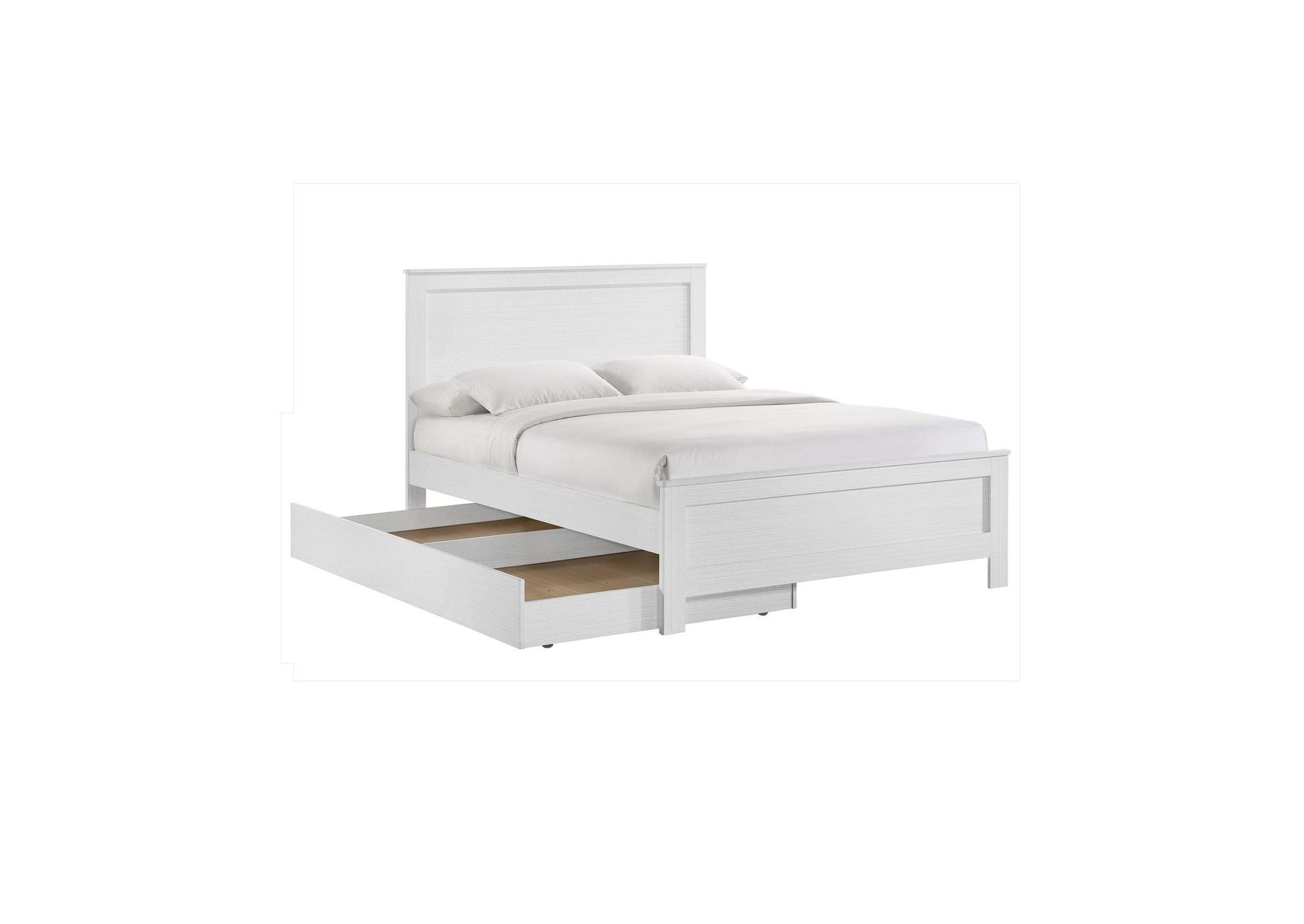 Catalina Full Panel Bed White image 9