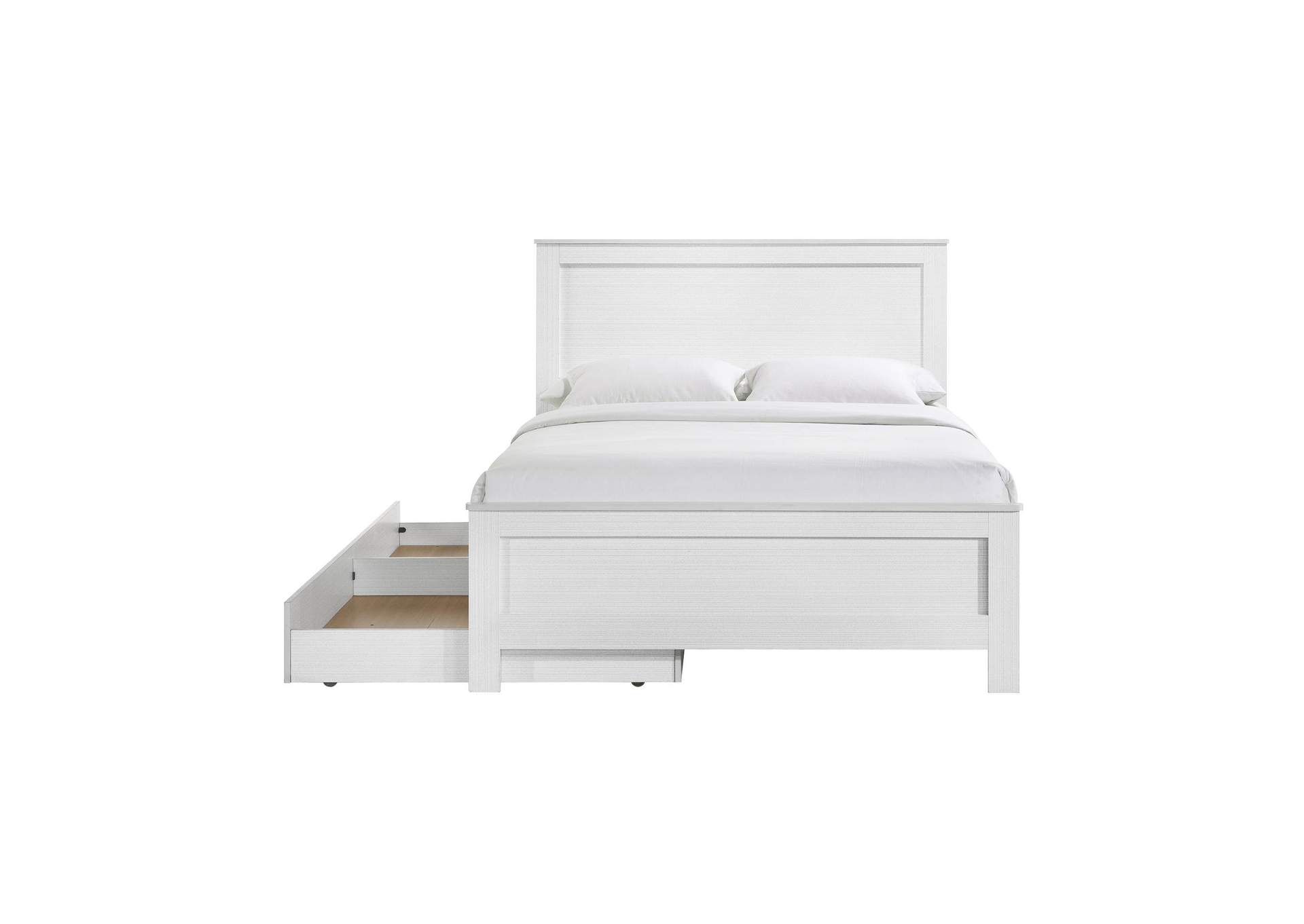 Catalina Full Panel Bed White image 10
