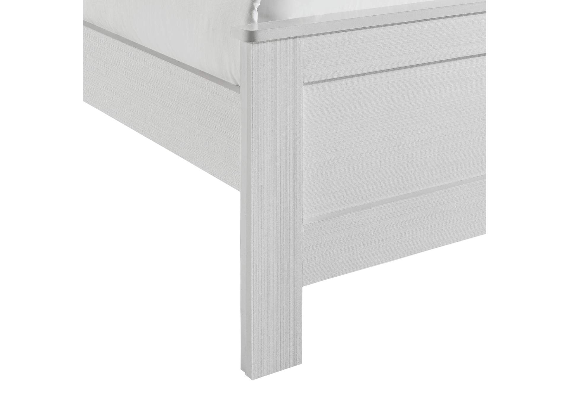 Catalina Full Panel Bed White image 4