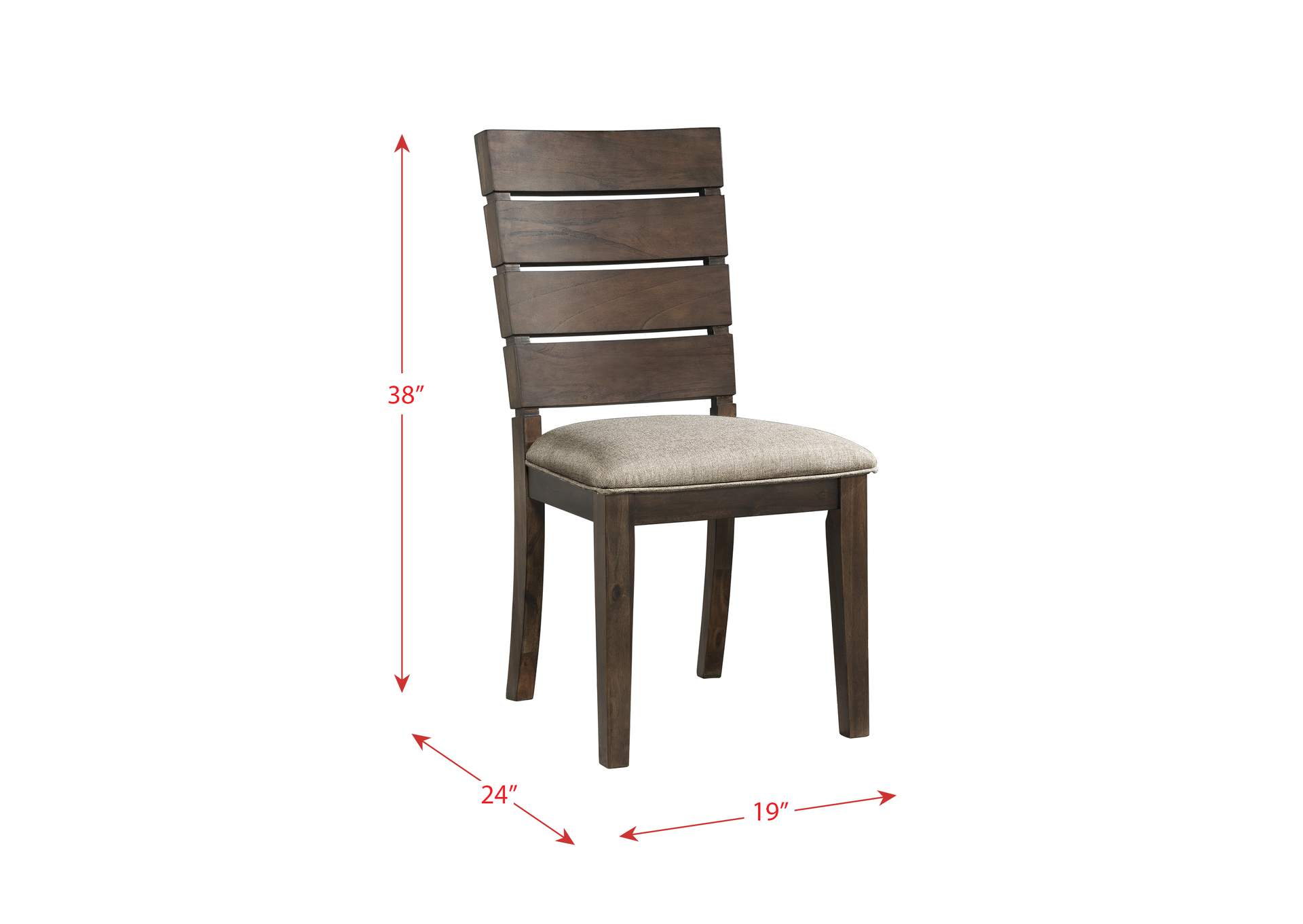 Cato Slat Back Side Chair 2 Per Pack