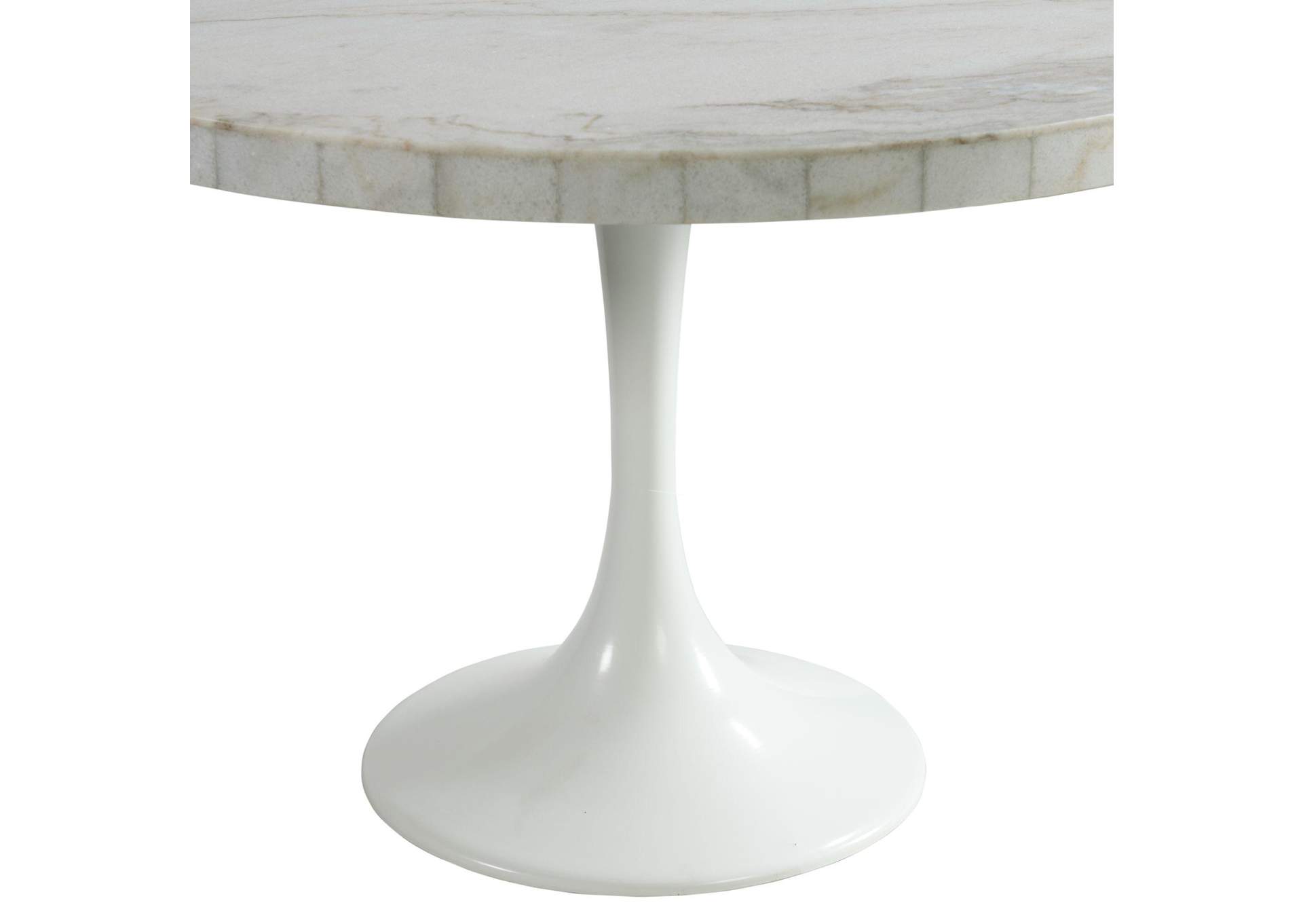Celeste Round Dining Table In White image 4