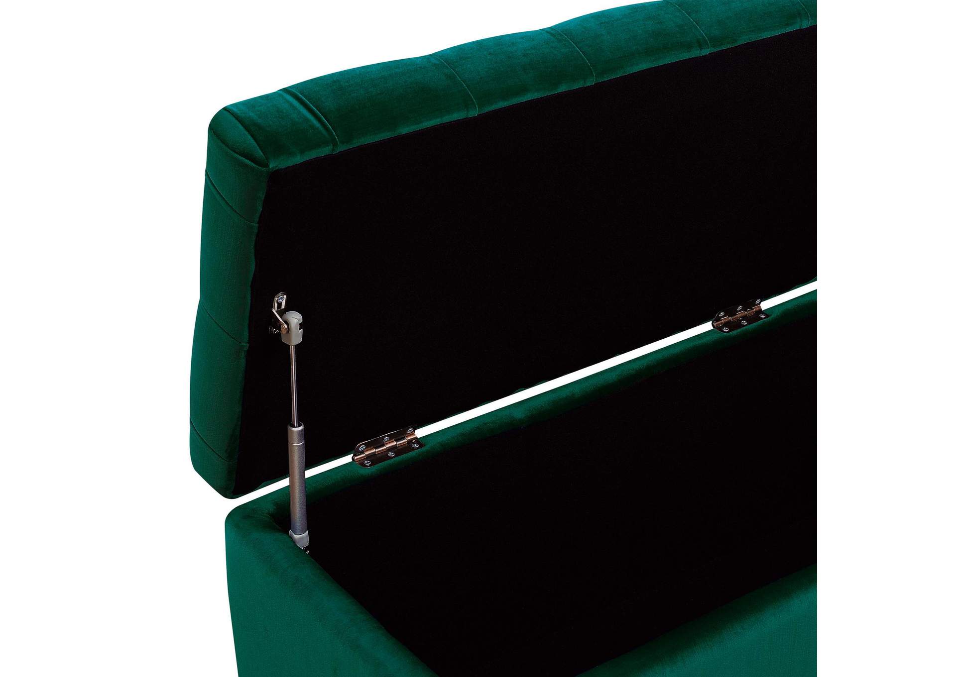 Chandler 1668 Shoe Storage Bench Broadway Emerald image 5
