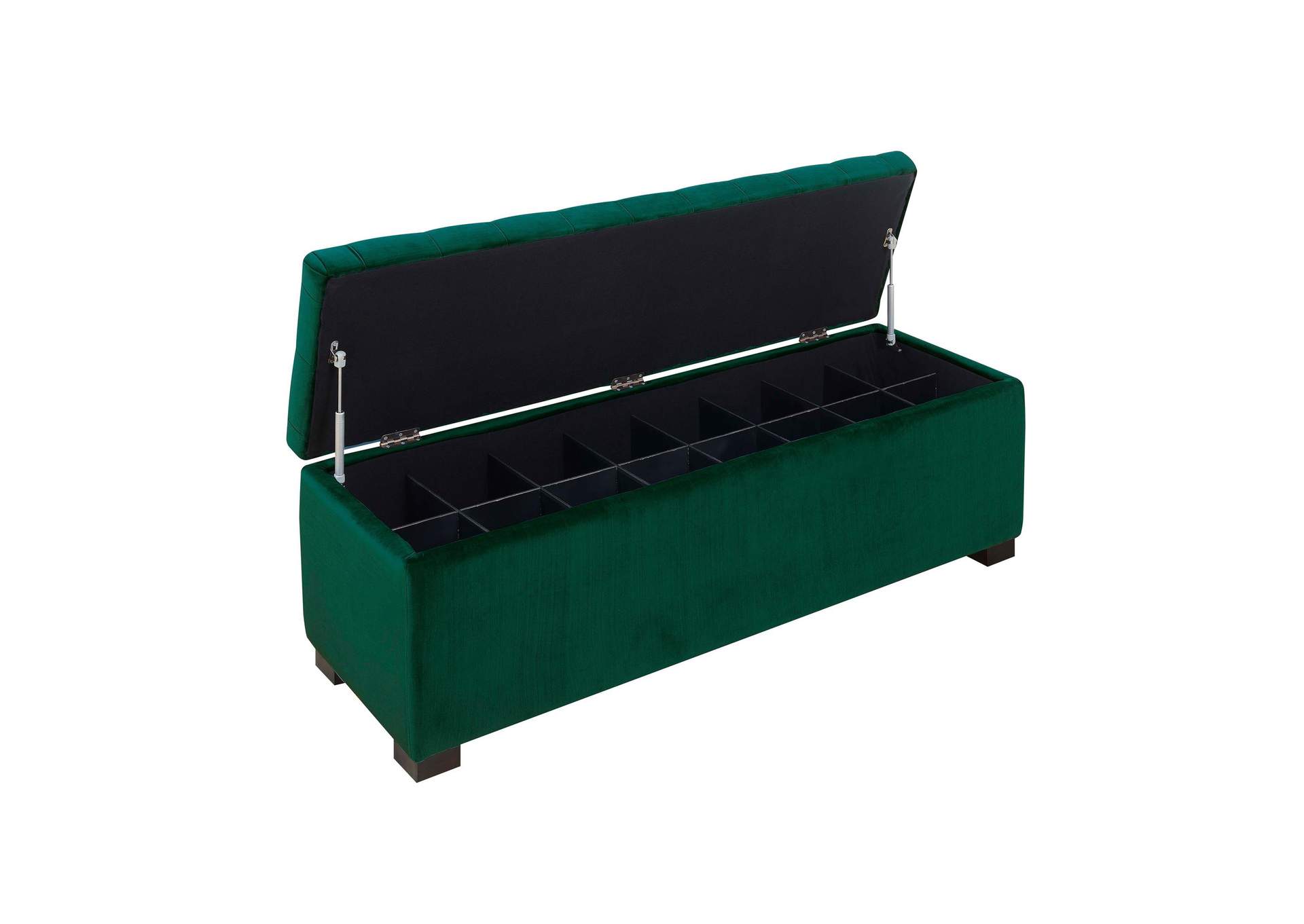 Chandler 1668 Shoe Storage Bench Broadway Emerald image 8